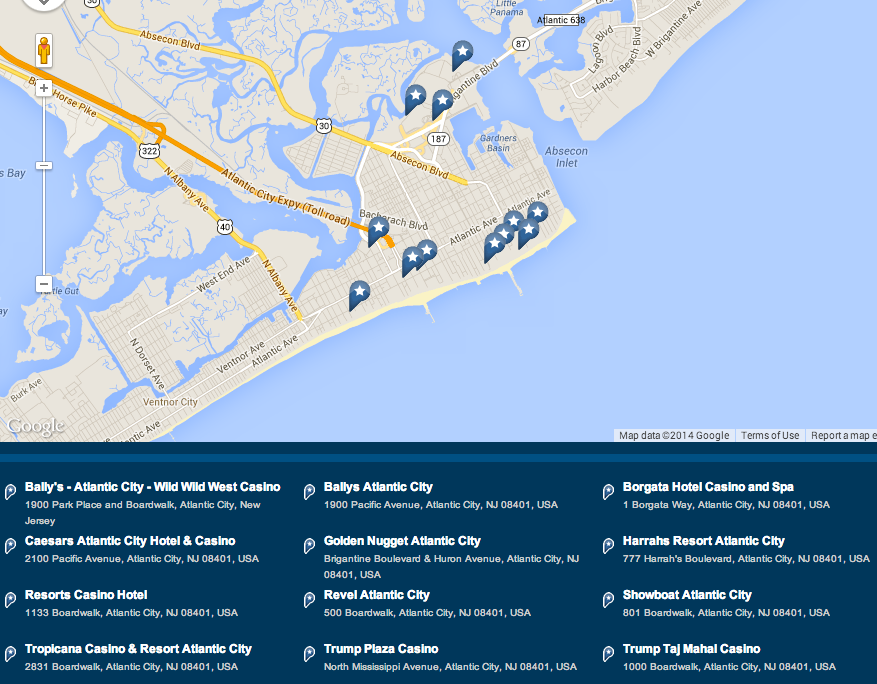 map of casinos in atlantic city