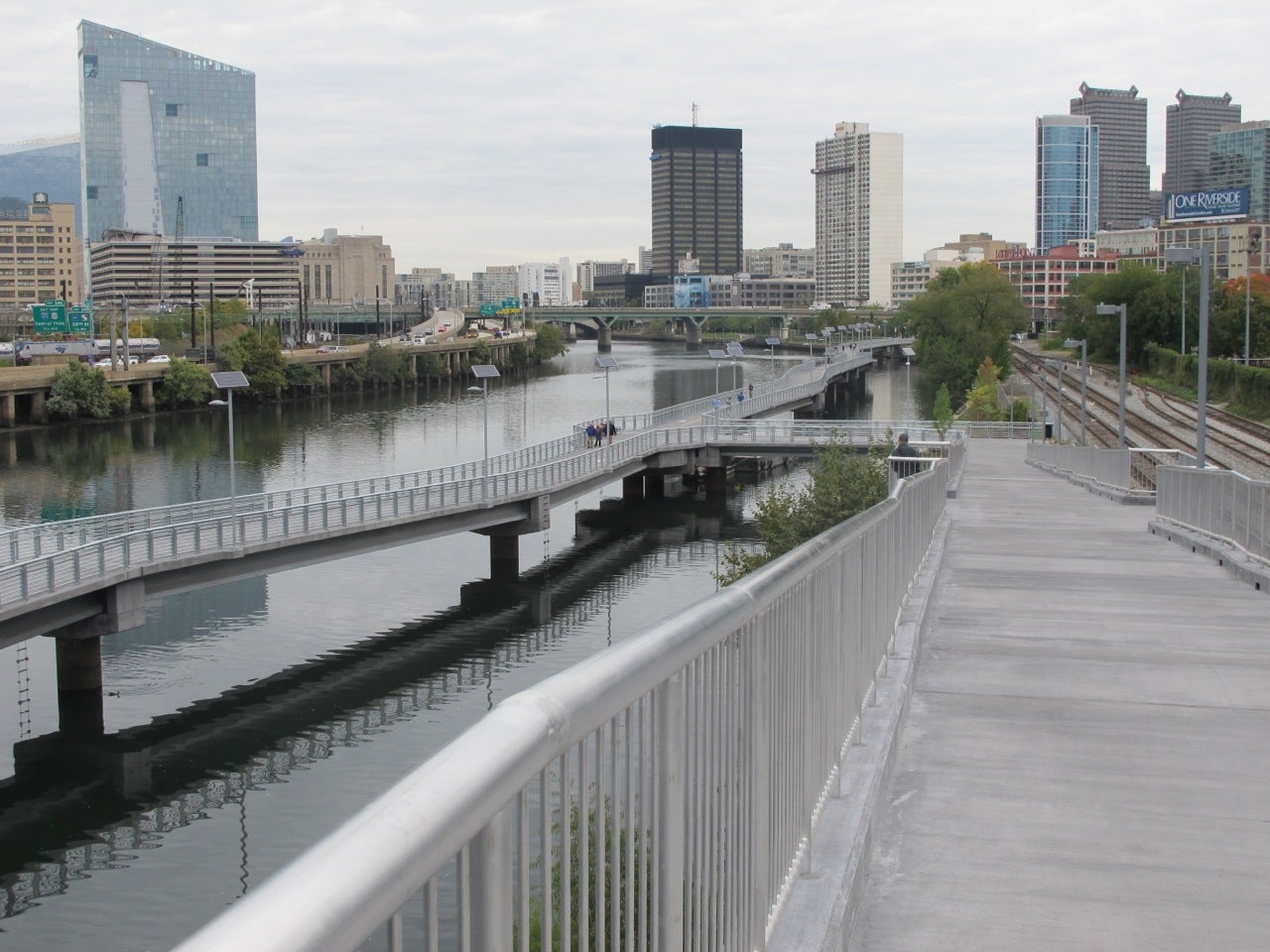 Boardwalk on the Schuylkill ADA ramp