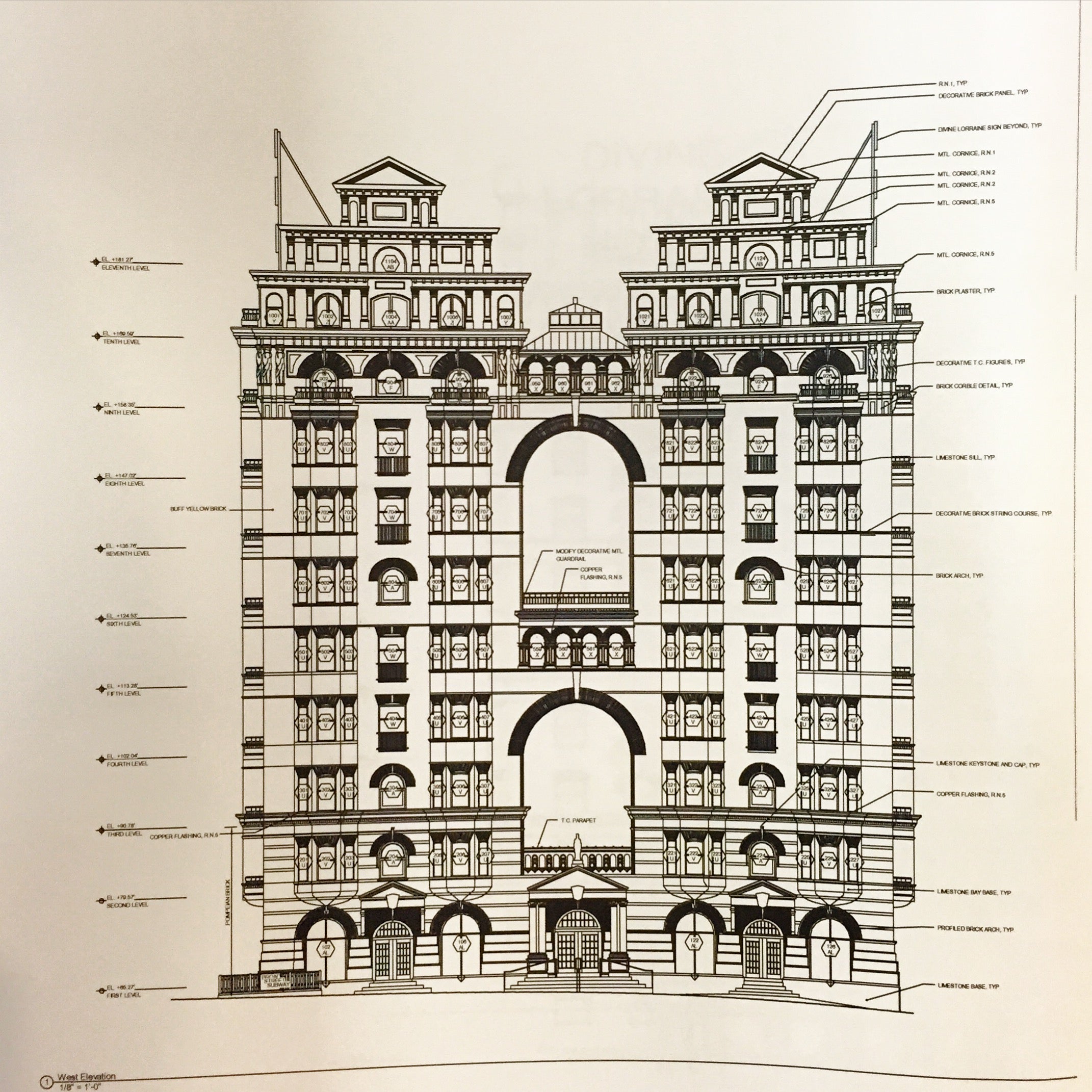 Divine Lorraine Facade | Alesker & Dundon Architects