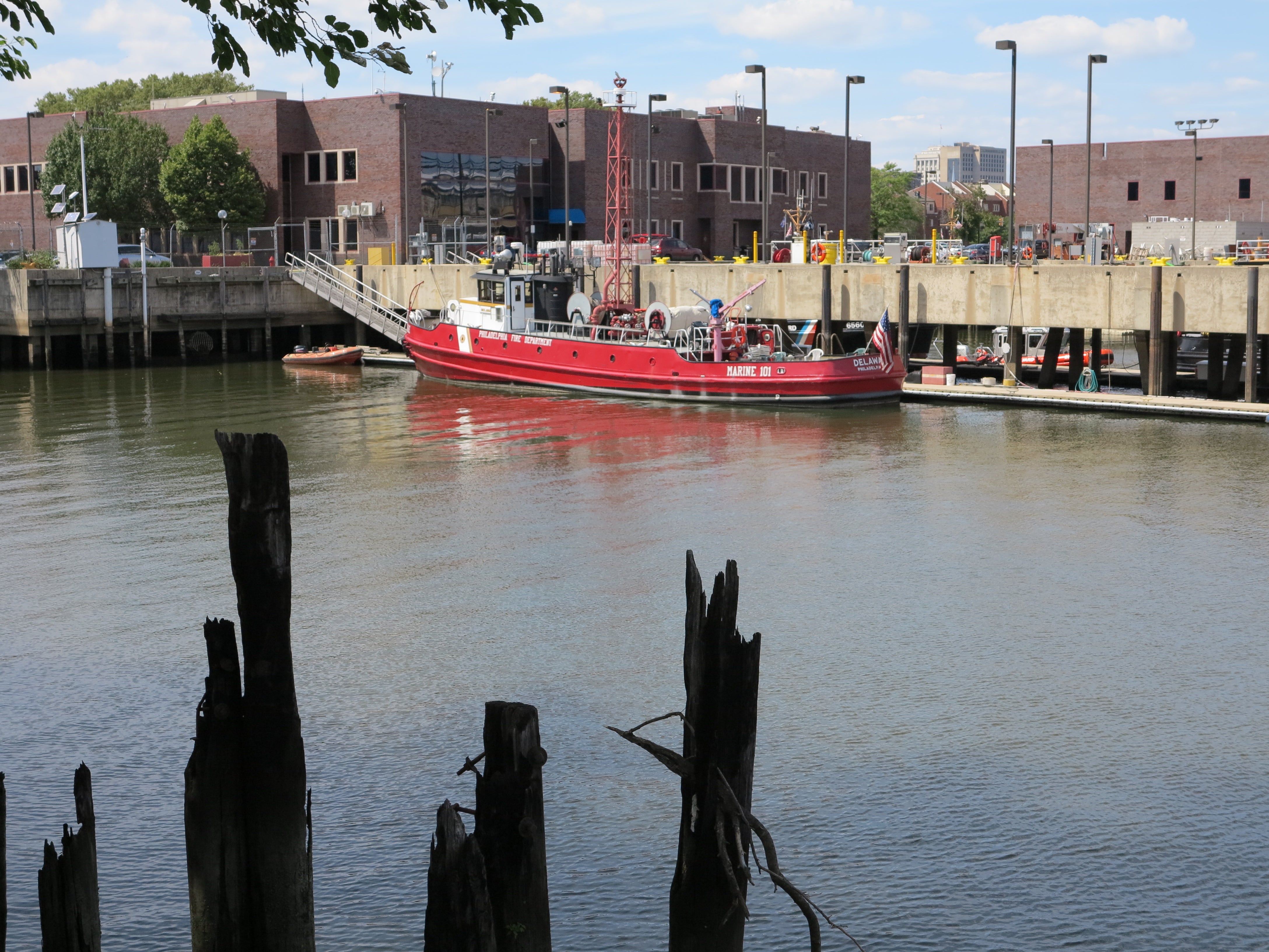 Fireboat on display