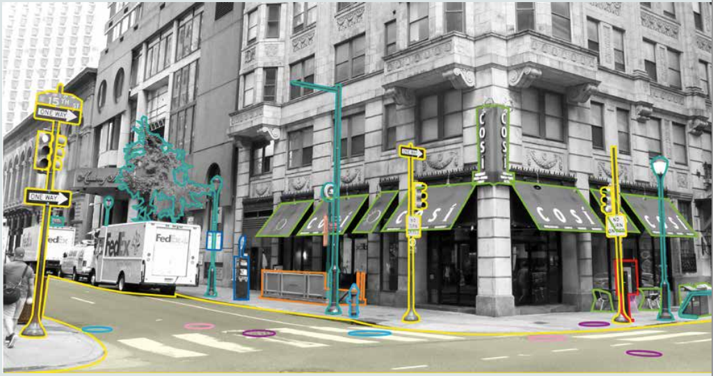 Highlighted streetscape showing responsibility/Courtesy of CCD 