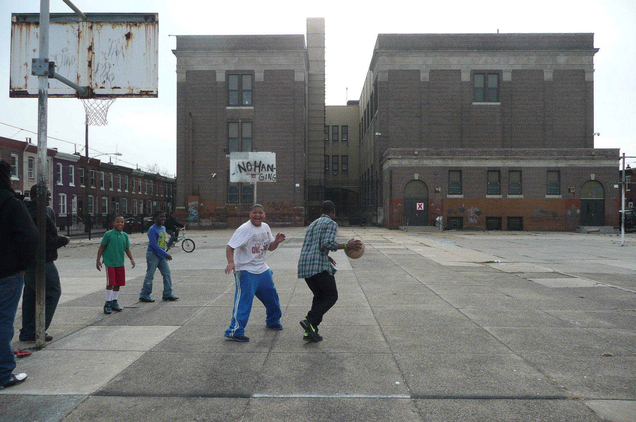 George W. Childs Elementary School, vacated and locked tight since June 2010.