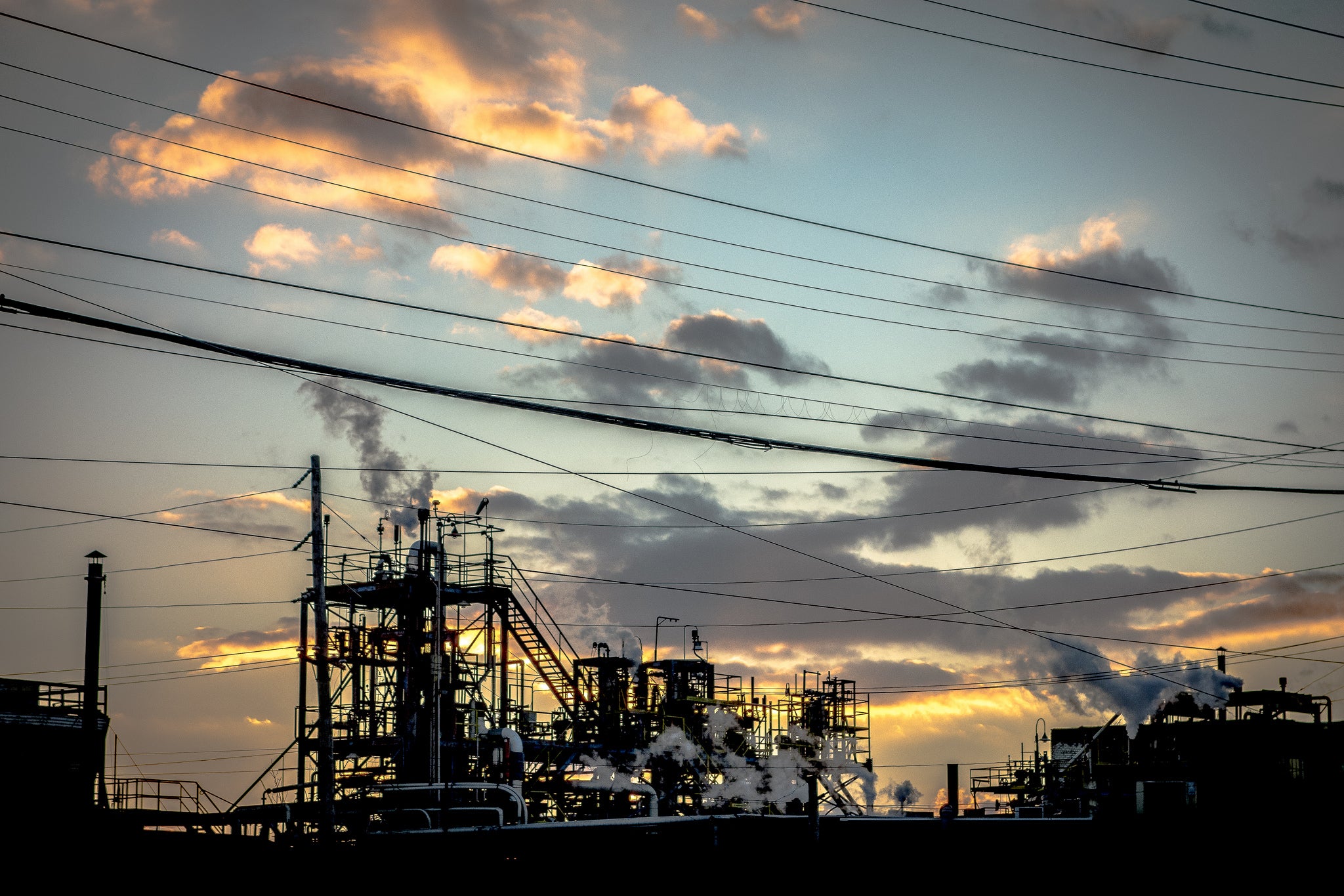 Industrial sunset, South Philly. Photos by Philadelphia Photos