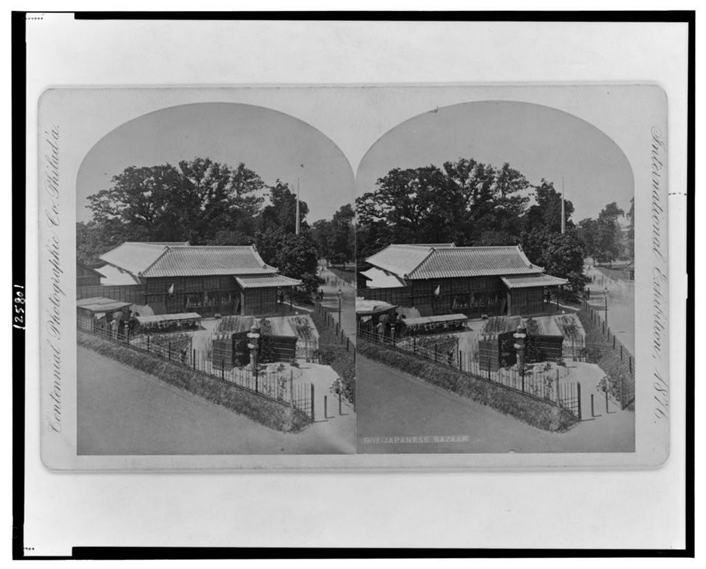 Japanese Bazaar stereograph, Centennial Exposition 1876 | Library of Congress