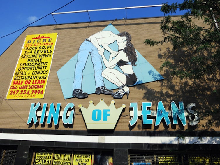 King of Jeans sign