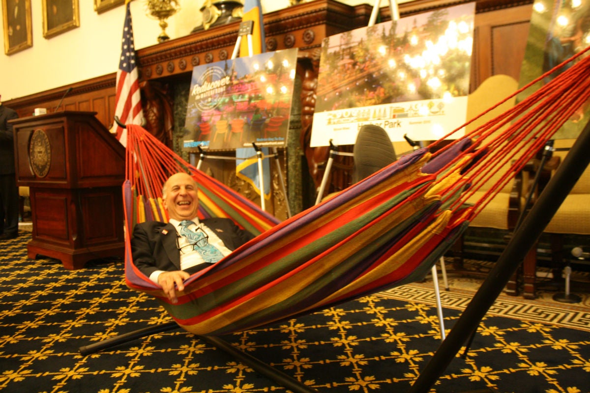 Mark Squilla in a Hammock