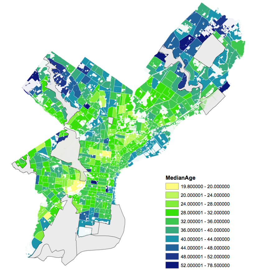 Median Age by Census Tract