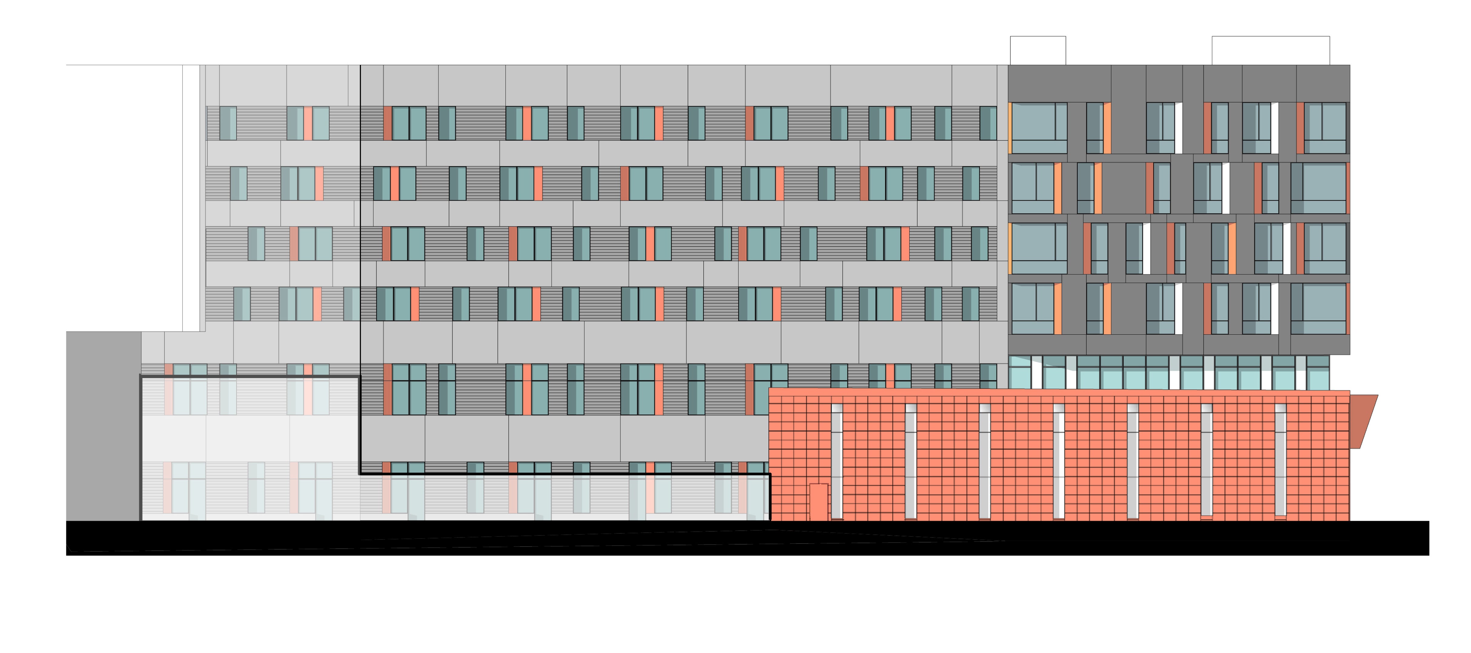 North elevation, National Products