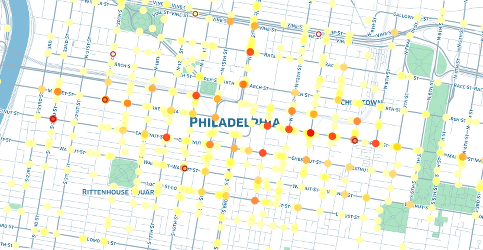 Pedestrian Crash Locations