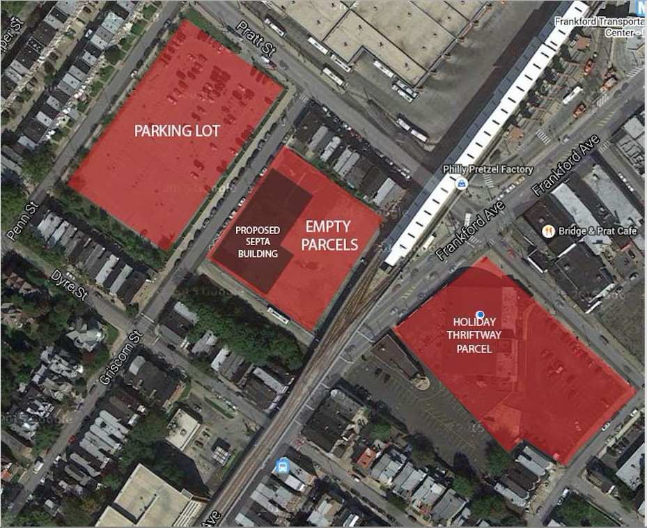 SEPTA Proposal for lot near FTC/Photo courtesy of Frankford CDC