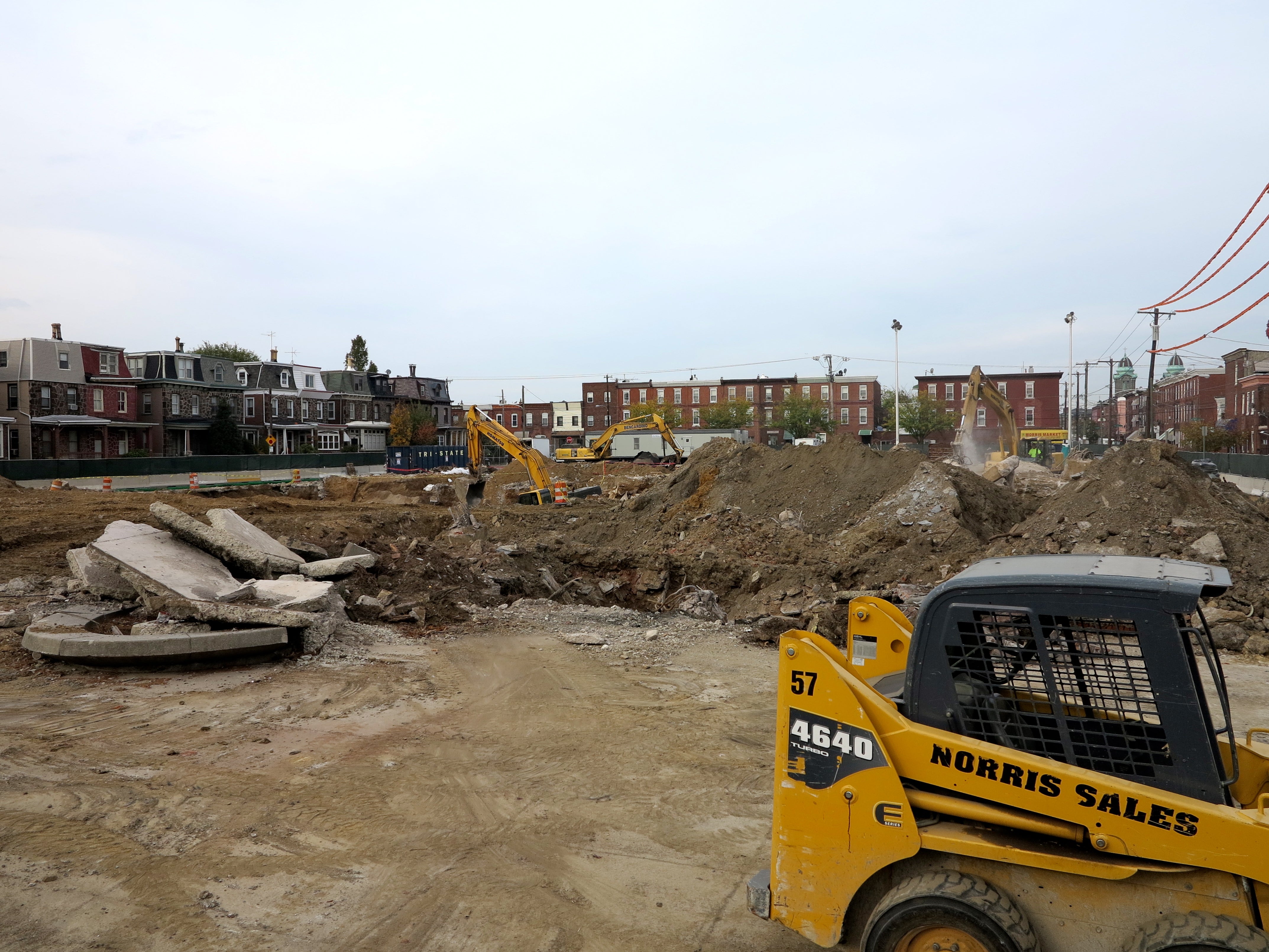 Site of future Community Health and Literacy Center, October 2014