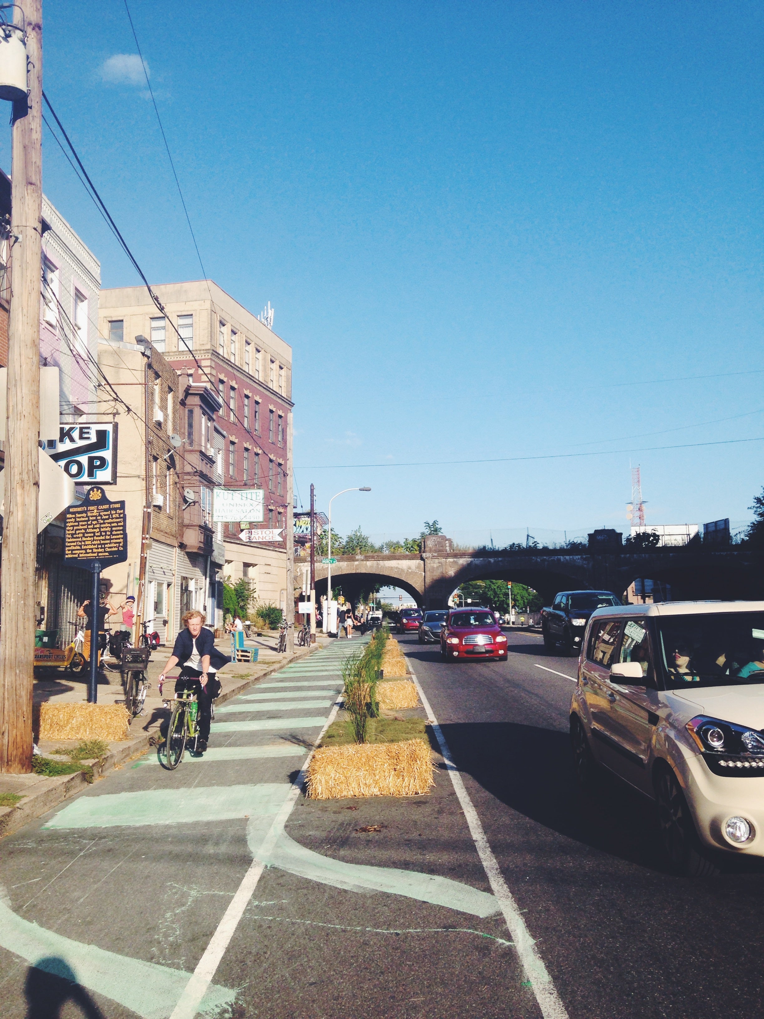 Spring Garden St pop-up greenway