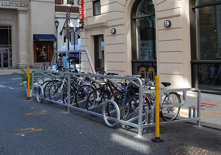 Sydenham St. bike corral / Bicycle Coalition