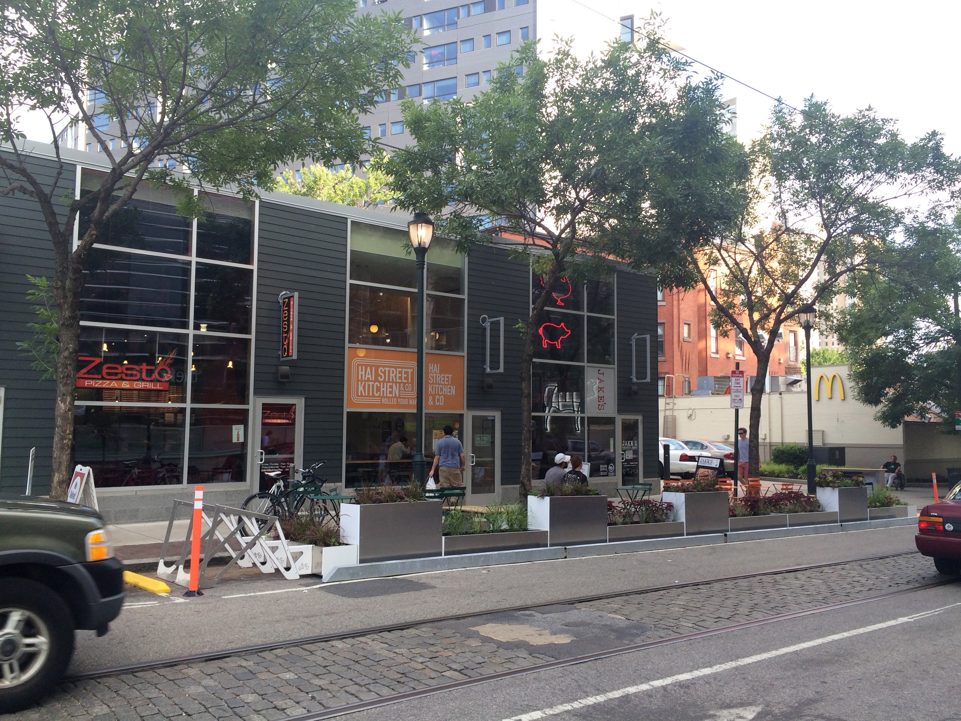 The new 40th Street Parklet is 60 feet long