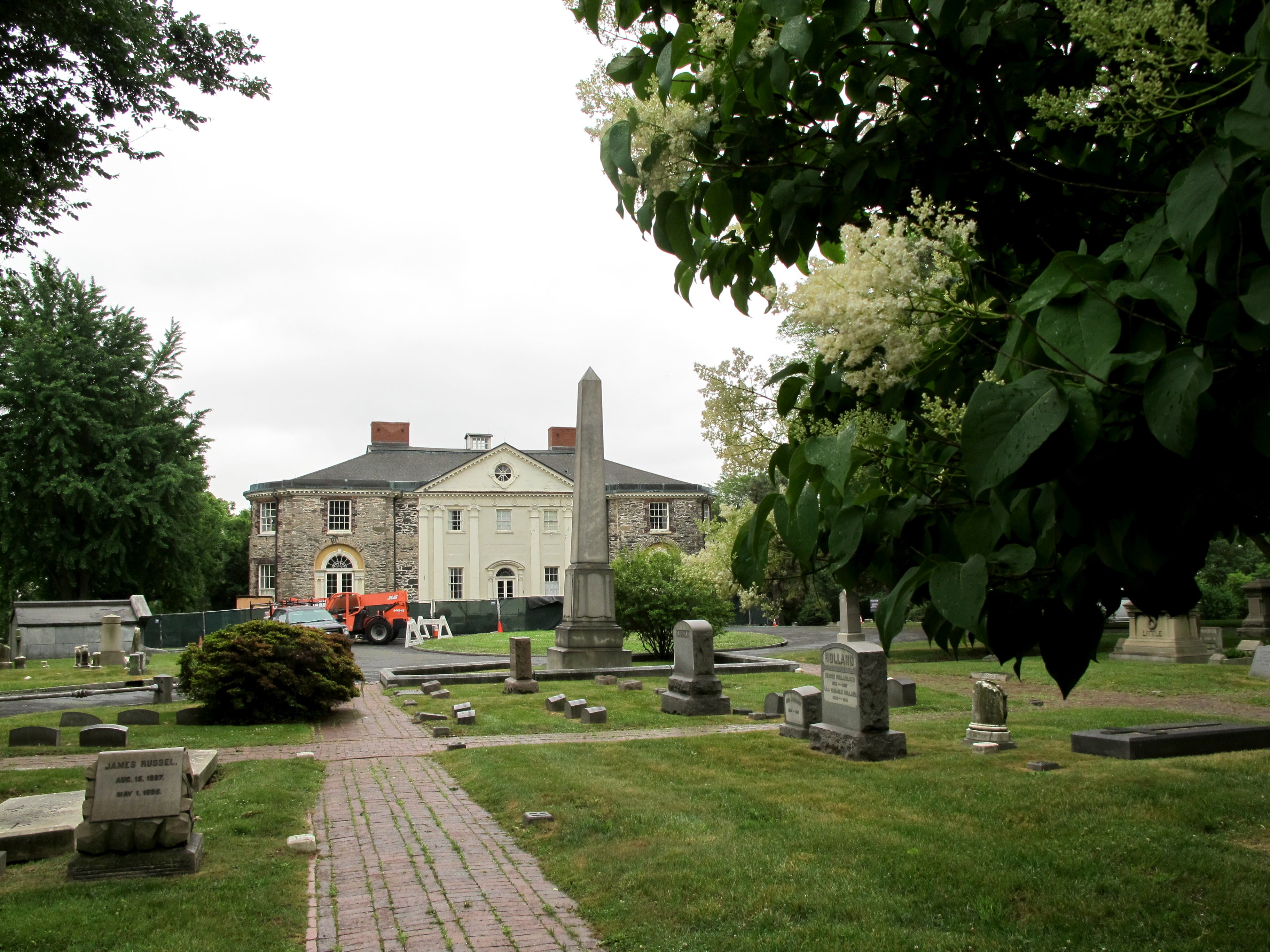 The Woodlands mansion, during terrace and cryptoporticus reconstruction