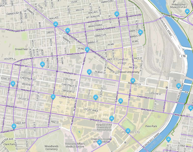 West Philly bike share Phase One