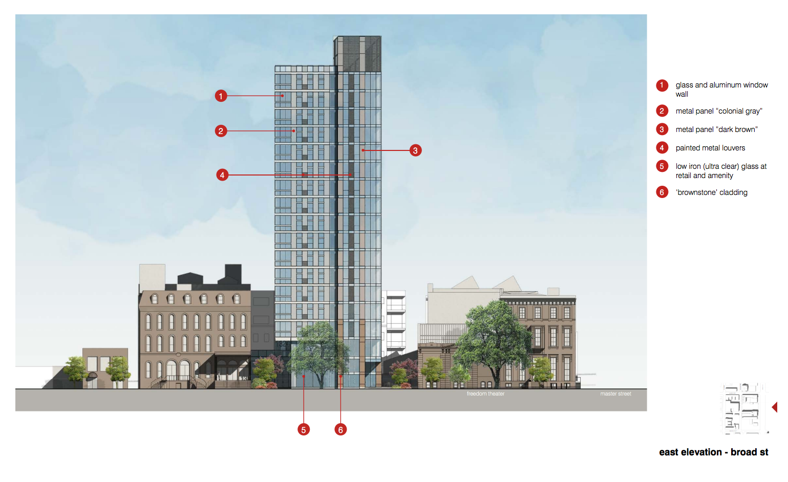 1324 N. Broad: Elevation | Cecil Baker + Partners, Nov. 2016 CDR presentation