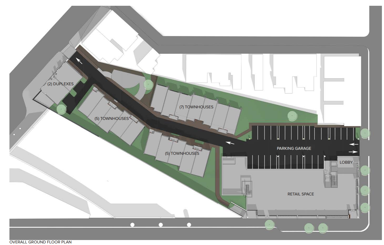 2501 Washington Ave: overall ground floor plan | CDR presentation Oct 2016