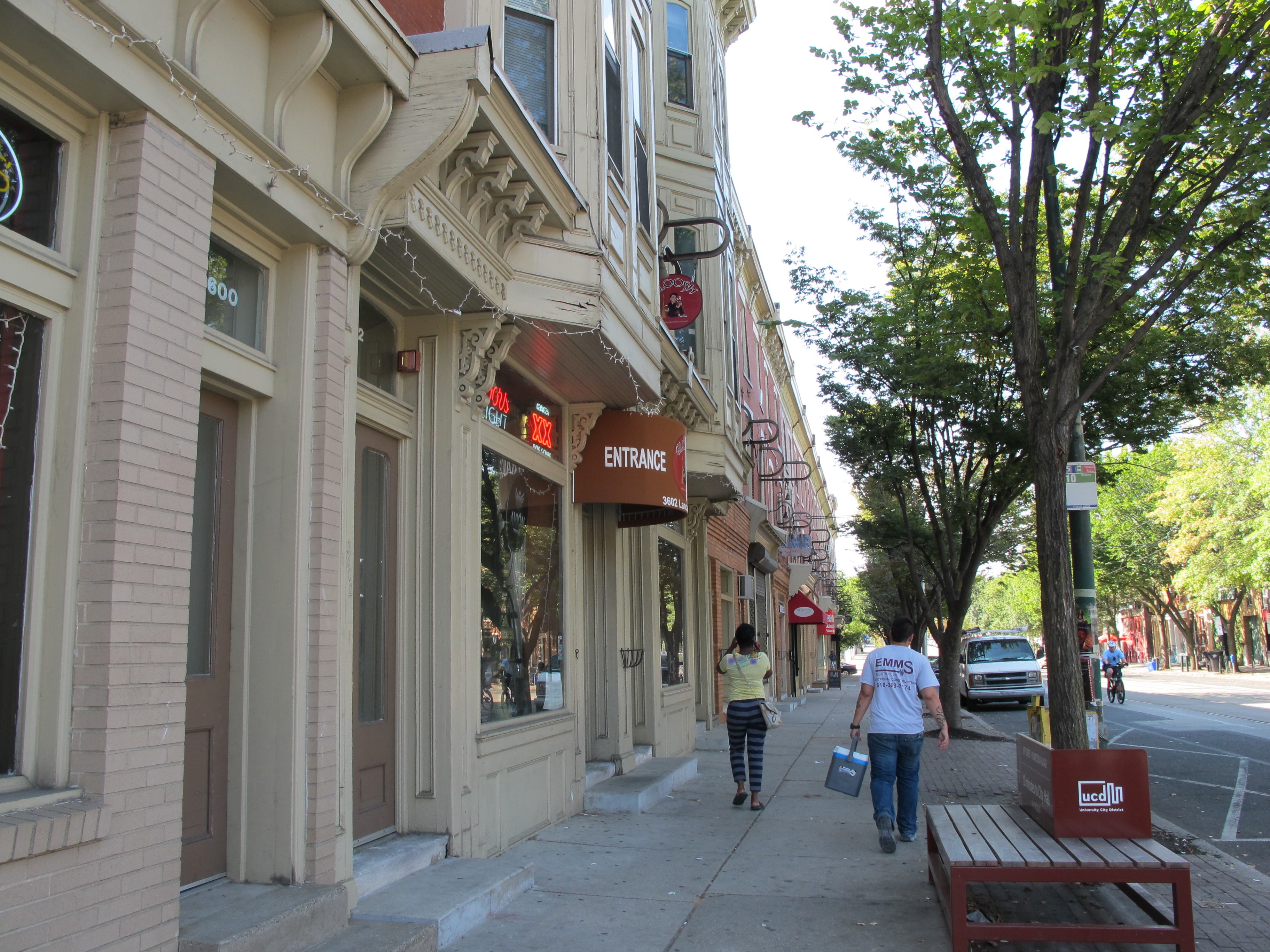 3600 block of Lancaster Avenue supports ground floor retail and apartments above