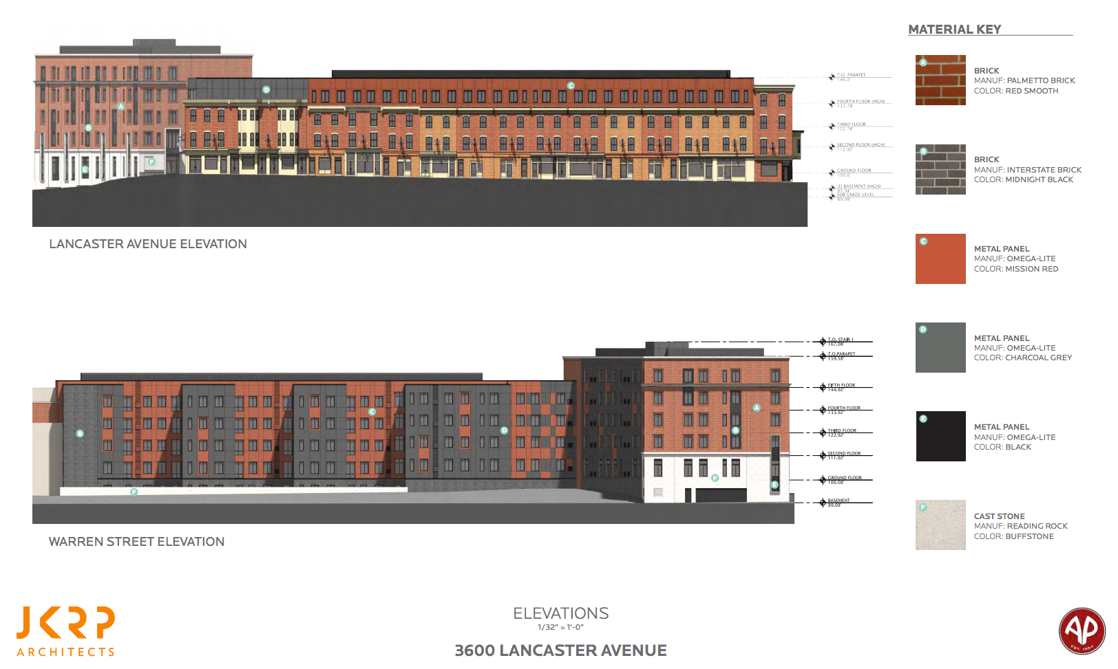 3600 Lancaster: Elevations | JKRP / AP, Nov. 2016 CDR presentation