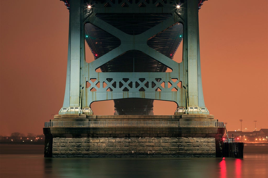 Benjamin Franklin Bridge - January 20, 2013. Paul Drzal.