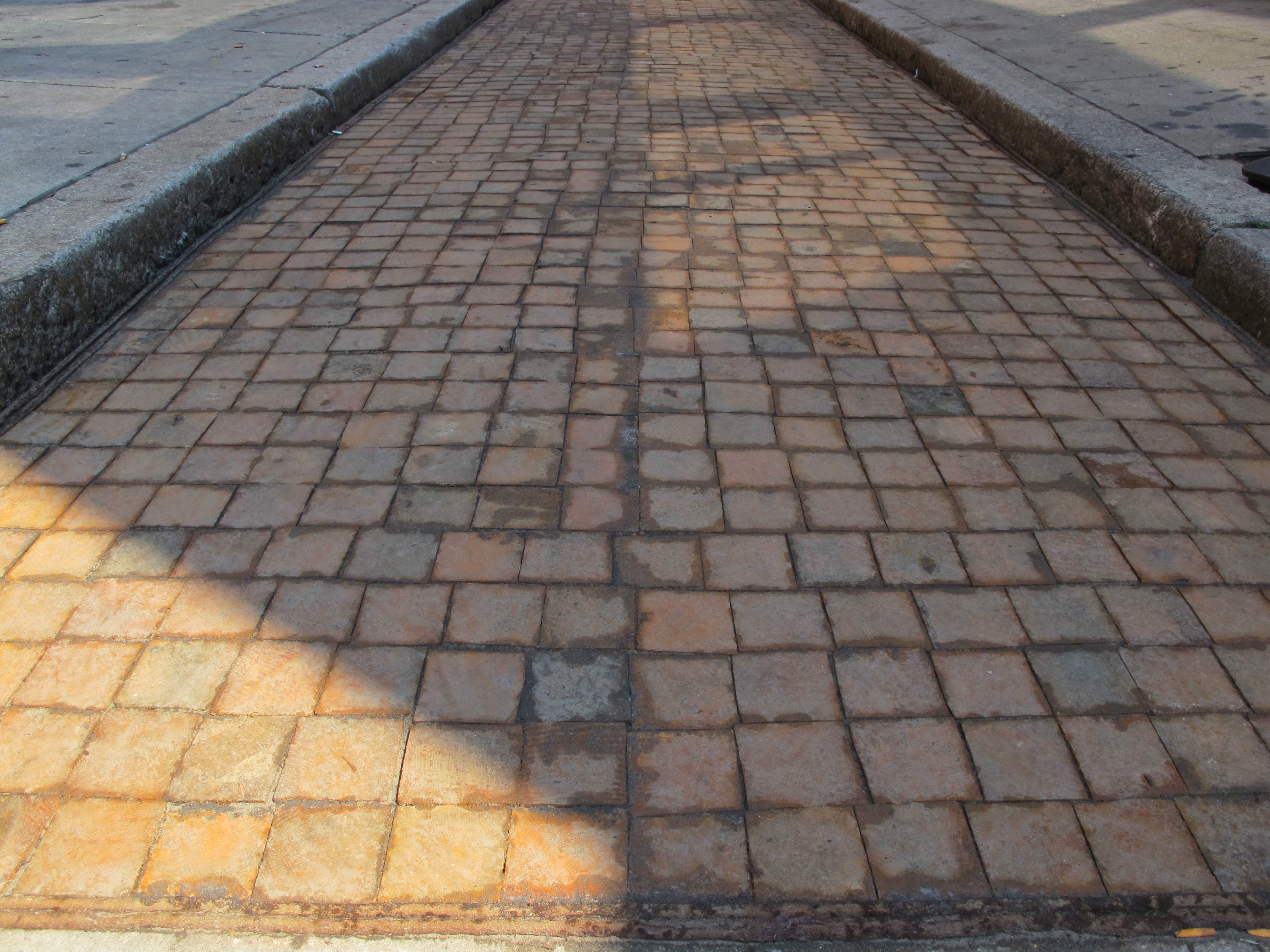 Camac's new red oak block pavers