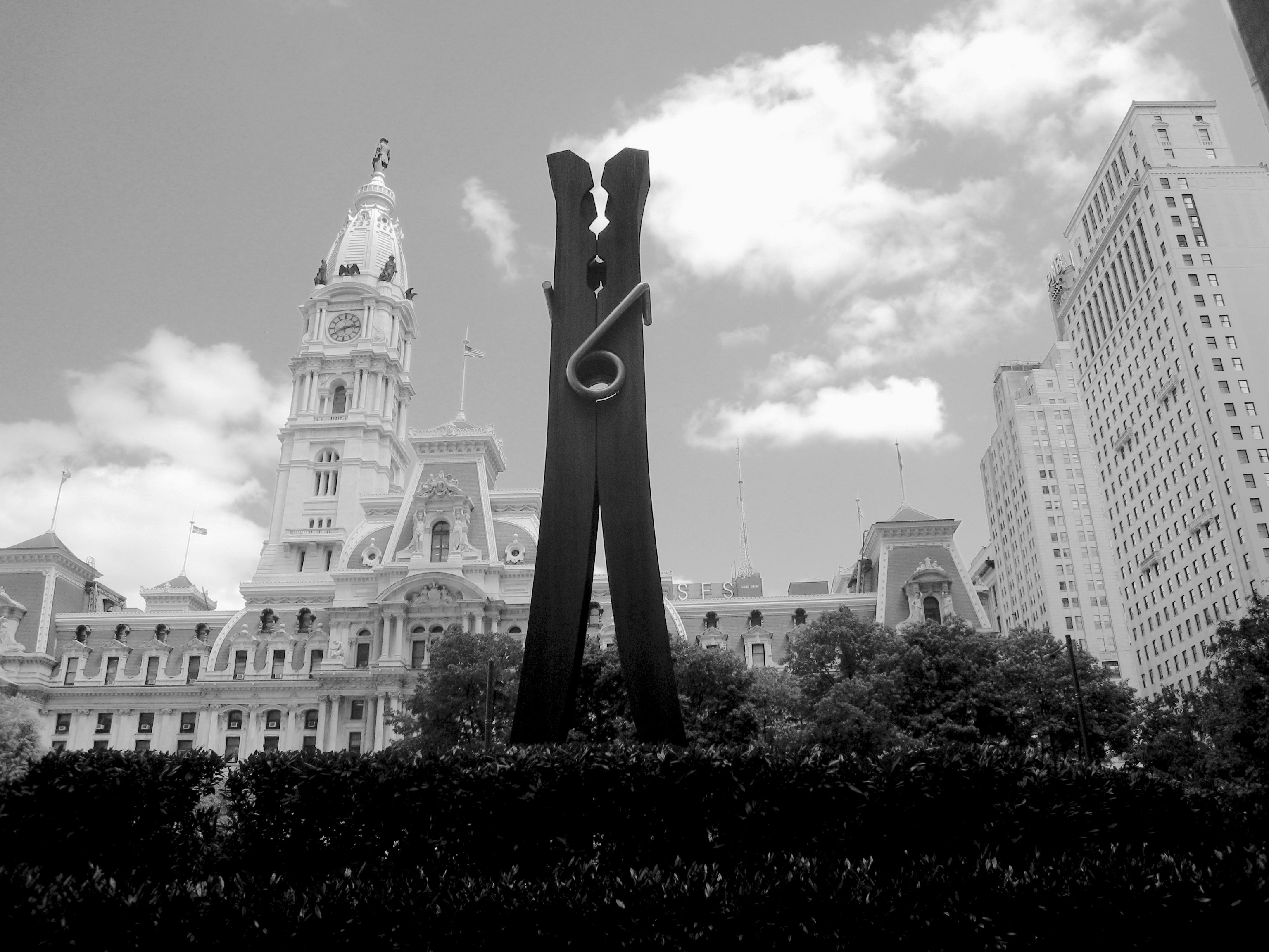 Claes Oldenburg's Clothespin, 1976