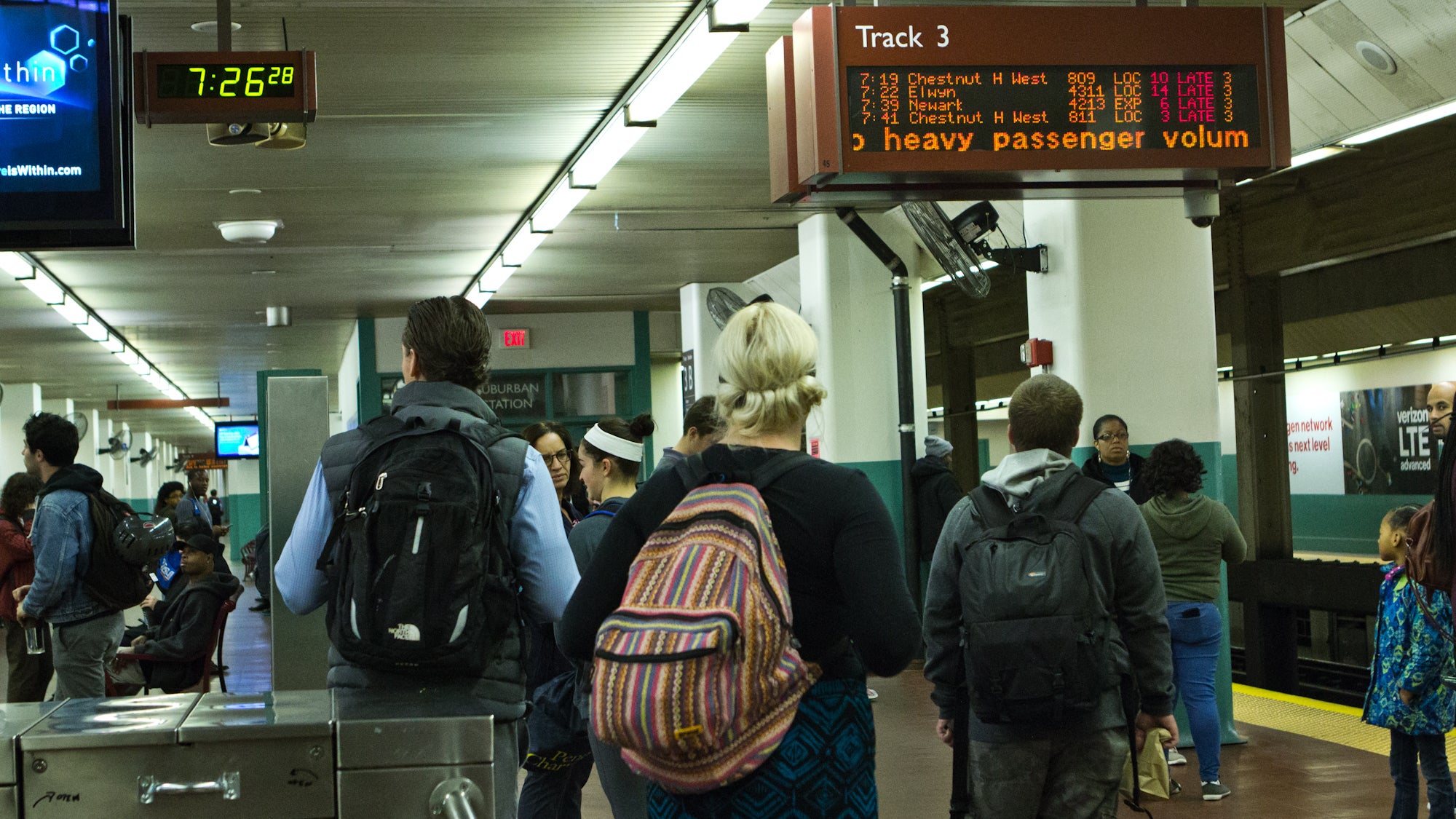 Commuters during SEPTA strike wait for slow Regional Rail trains | Kimberly Paynter / WHYY