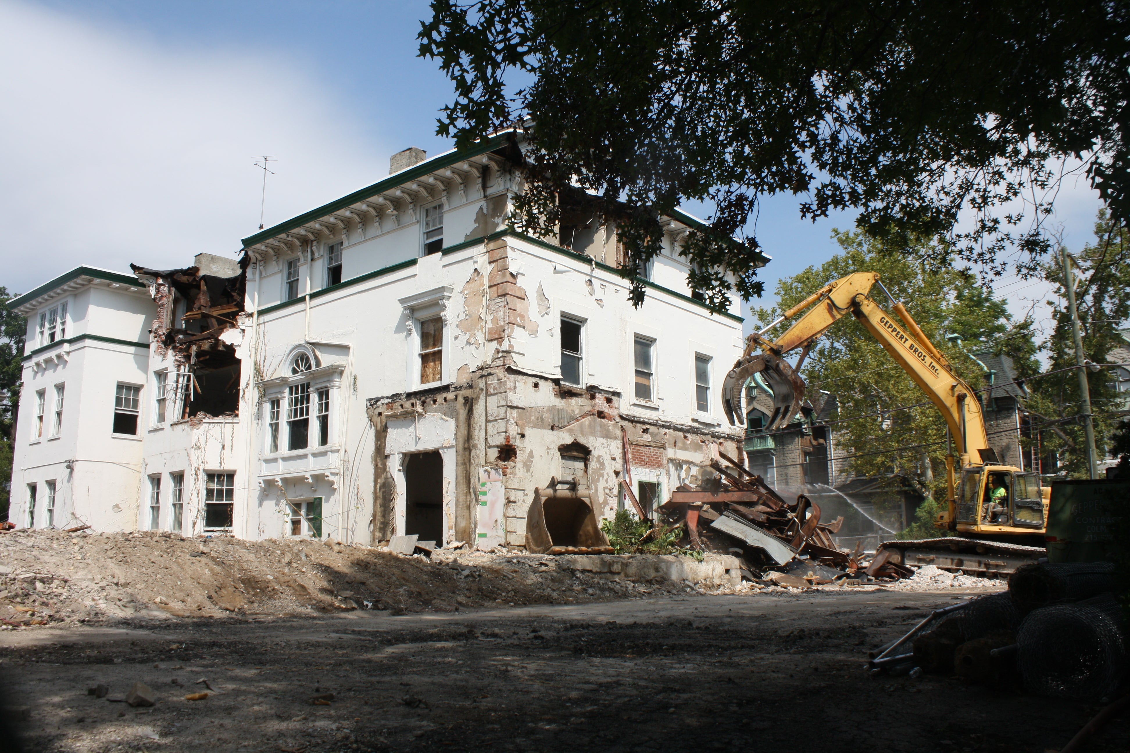 Demolition at 40th and Pine