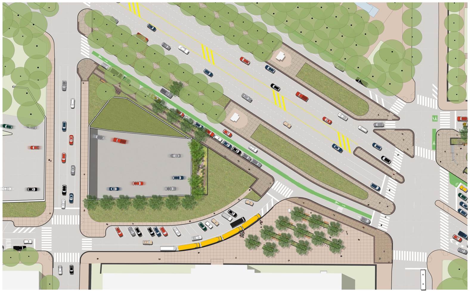 Diagram of Winter Street Realignment