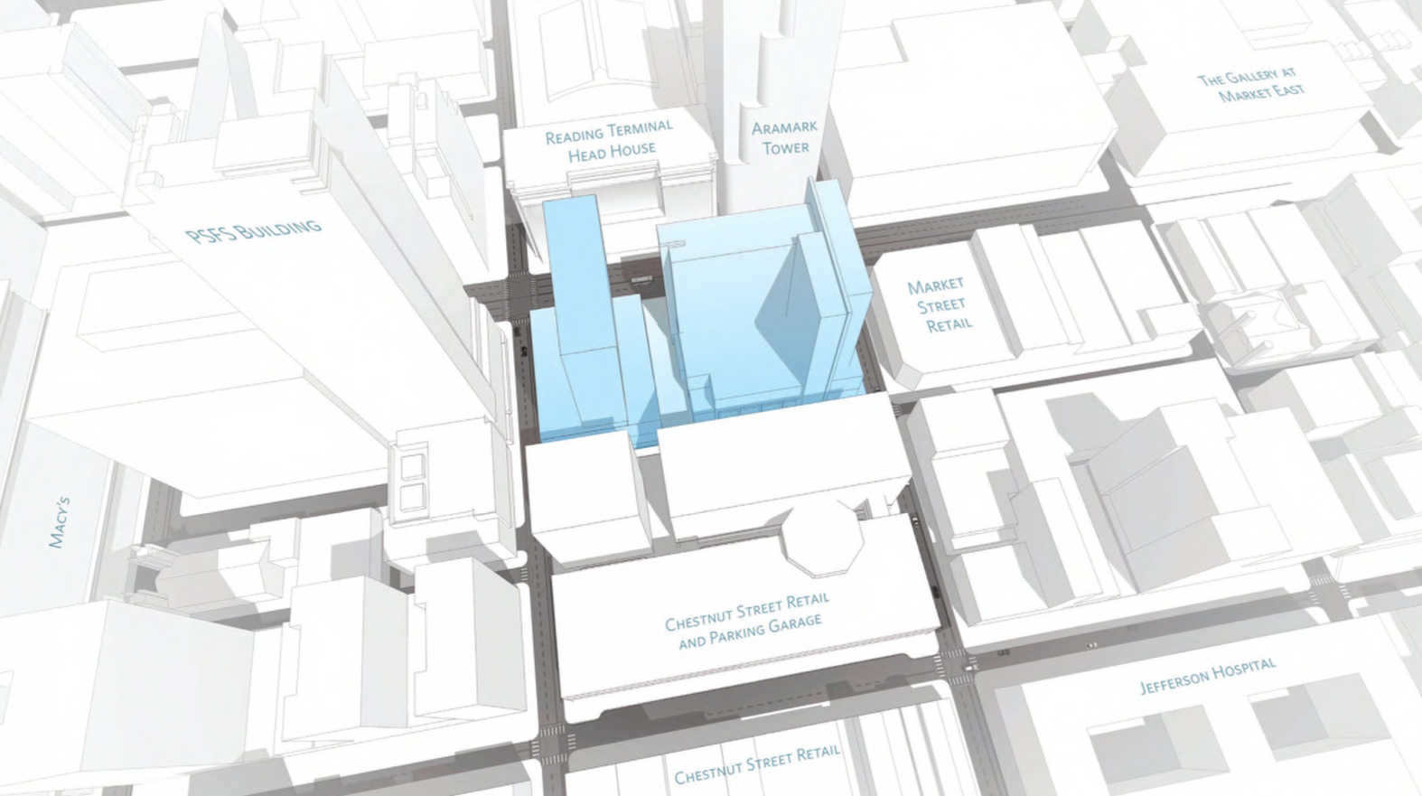 East Market massing model in context | BLTa, East Market CDR presentation, Sept. 2016