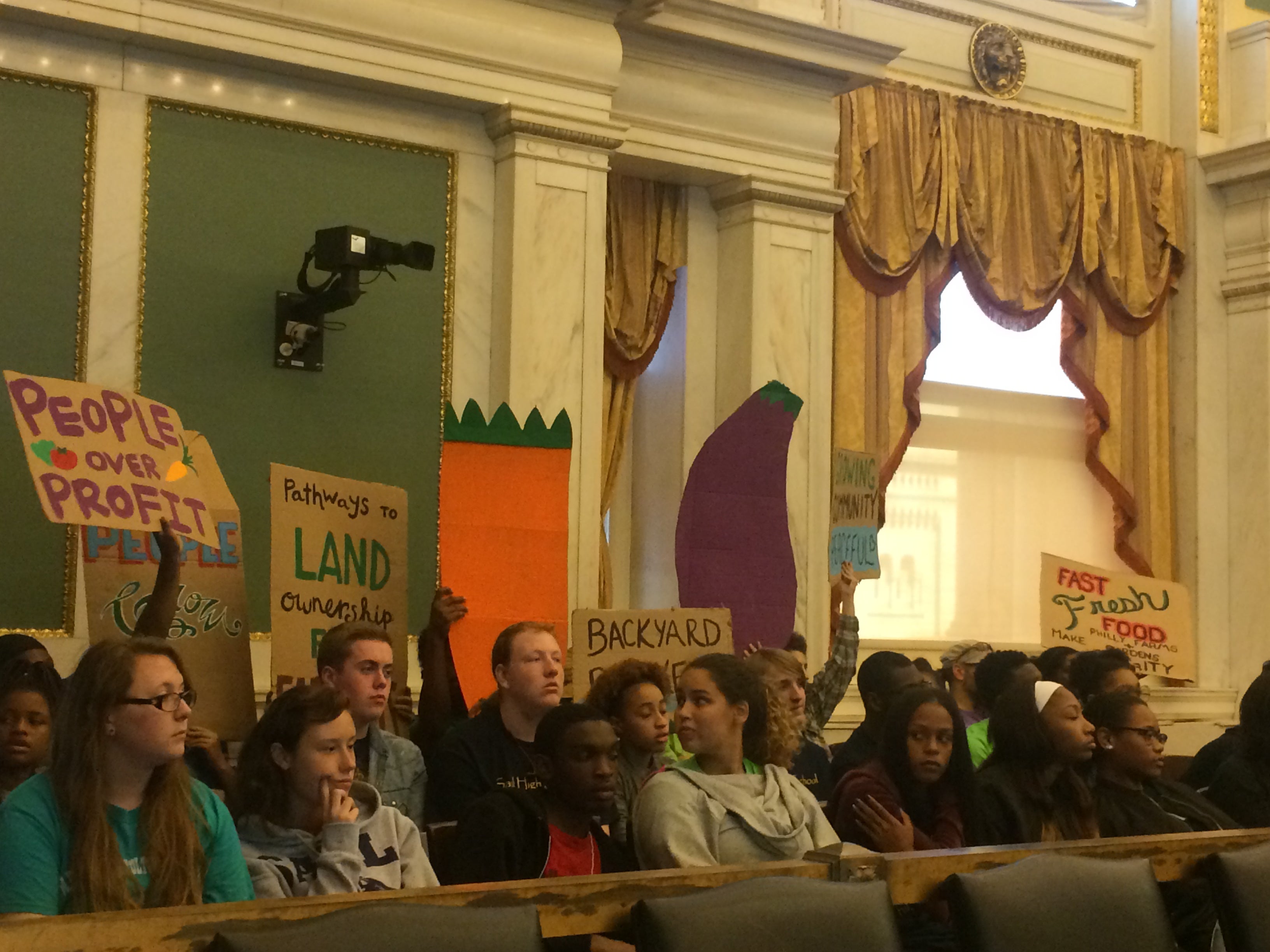 Garden advocates in City Council, September 2016 | Catalina Jaramillo / PlanPhilly