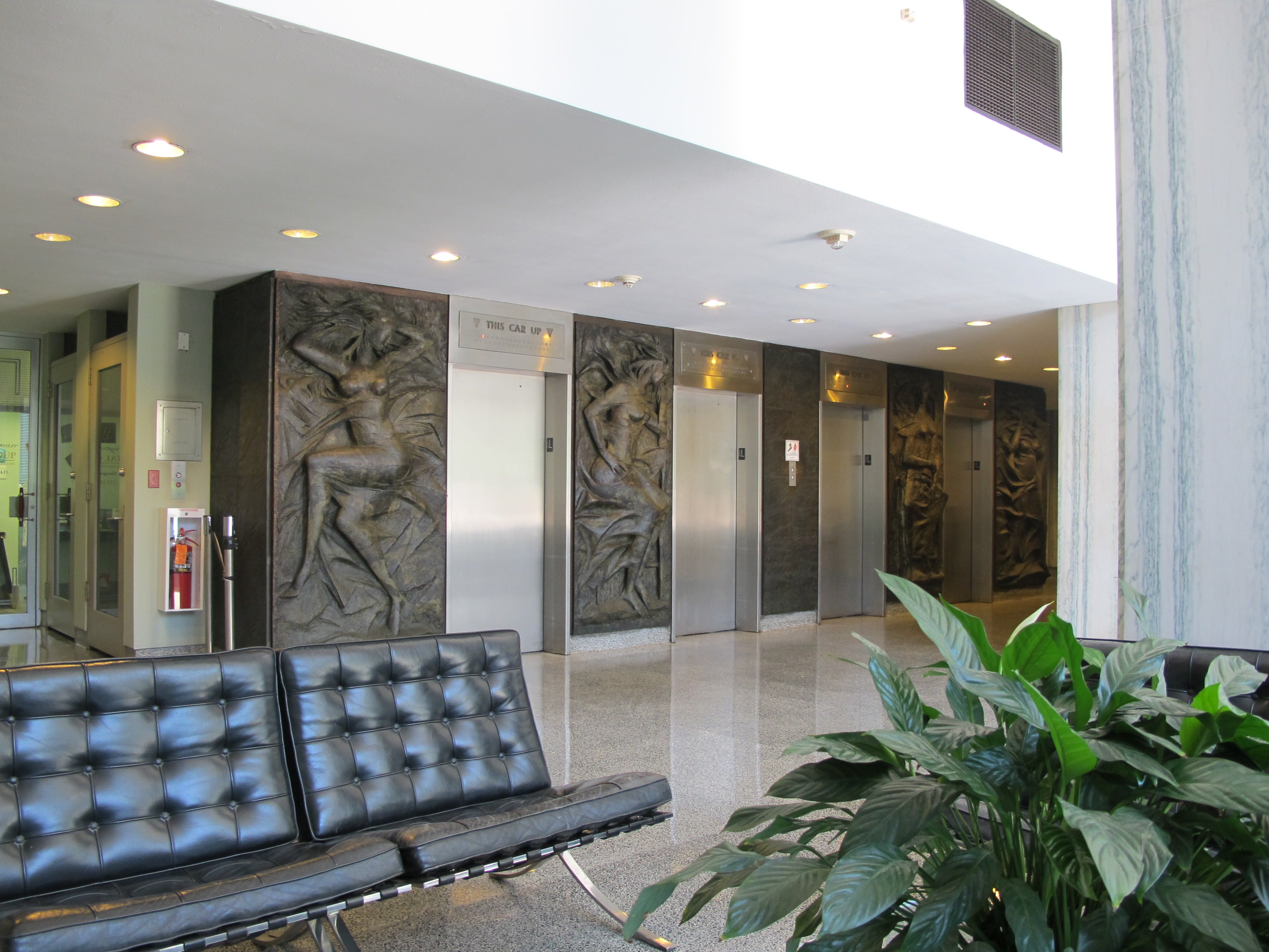 Hopkinson House interior lobby.