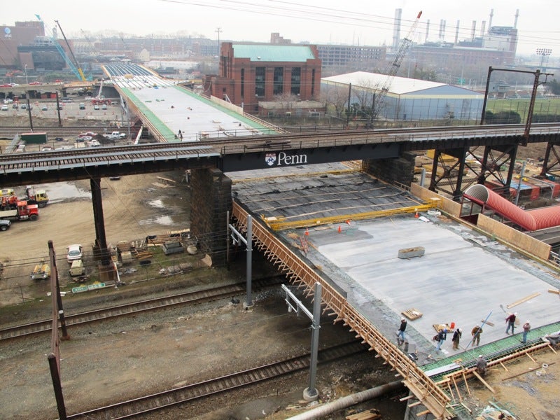 South Street Bridge construction