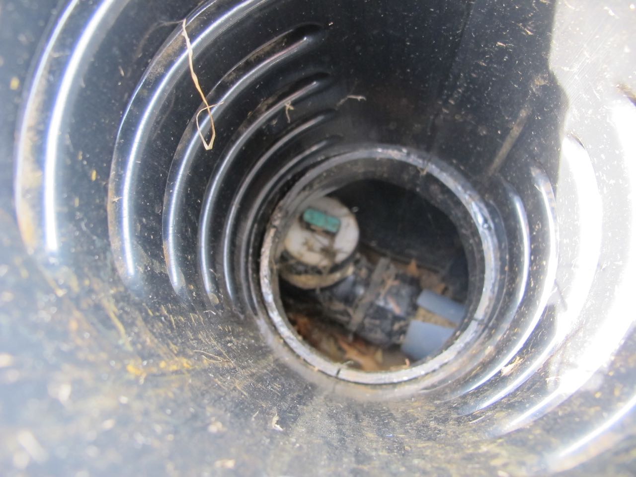 Inside pipe that stuck up 