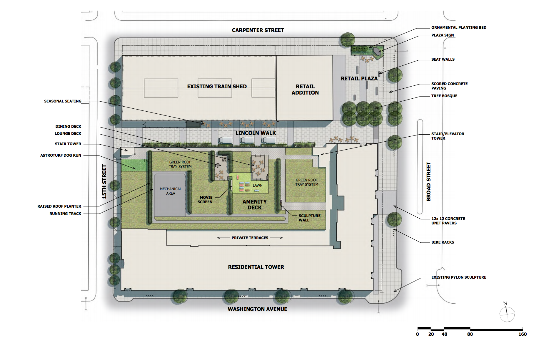 Lincoln Square: site plan | BLTArchitects, Nov. 2016 CDR presentation