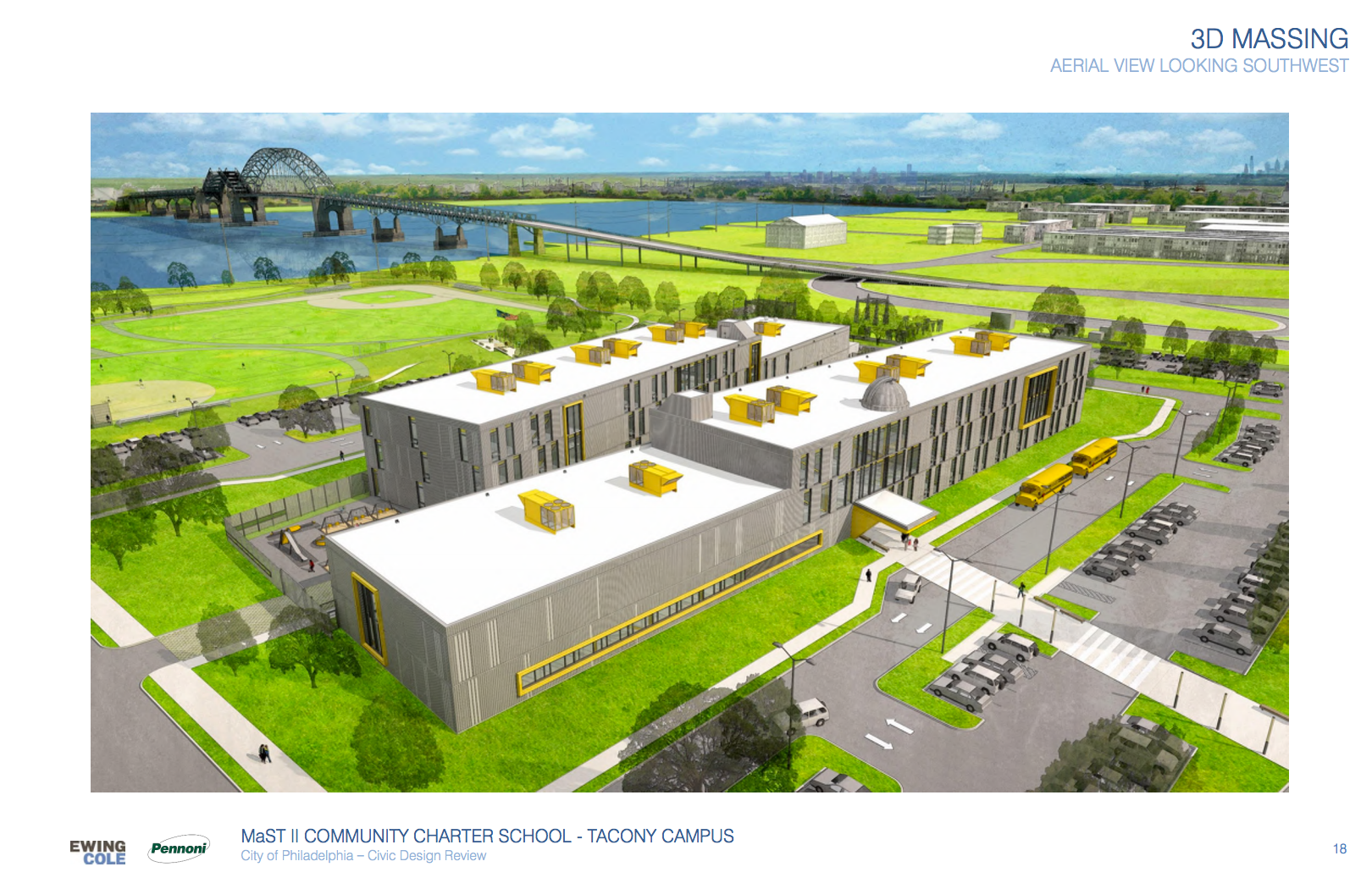 MaST II Community Charter School perspective rendering | Ewing Cole