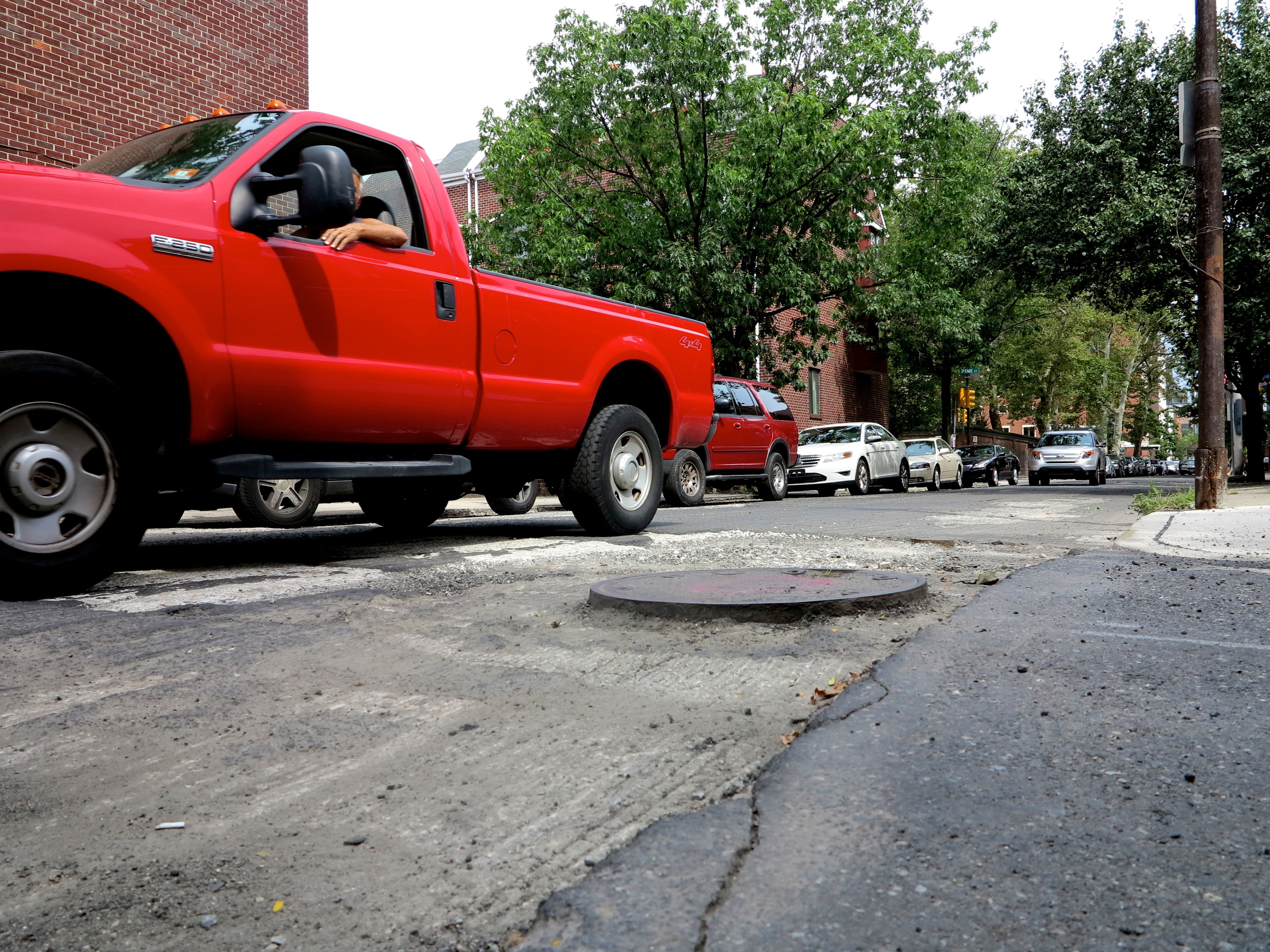 milled street before paving