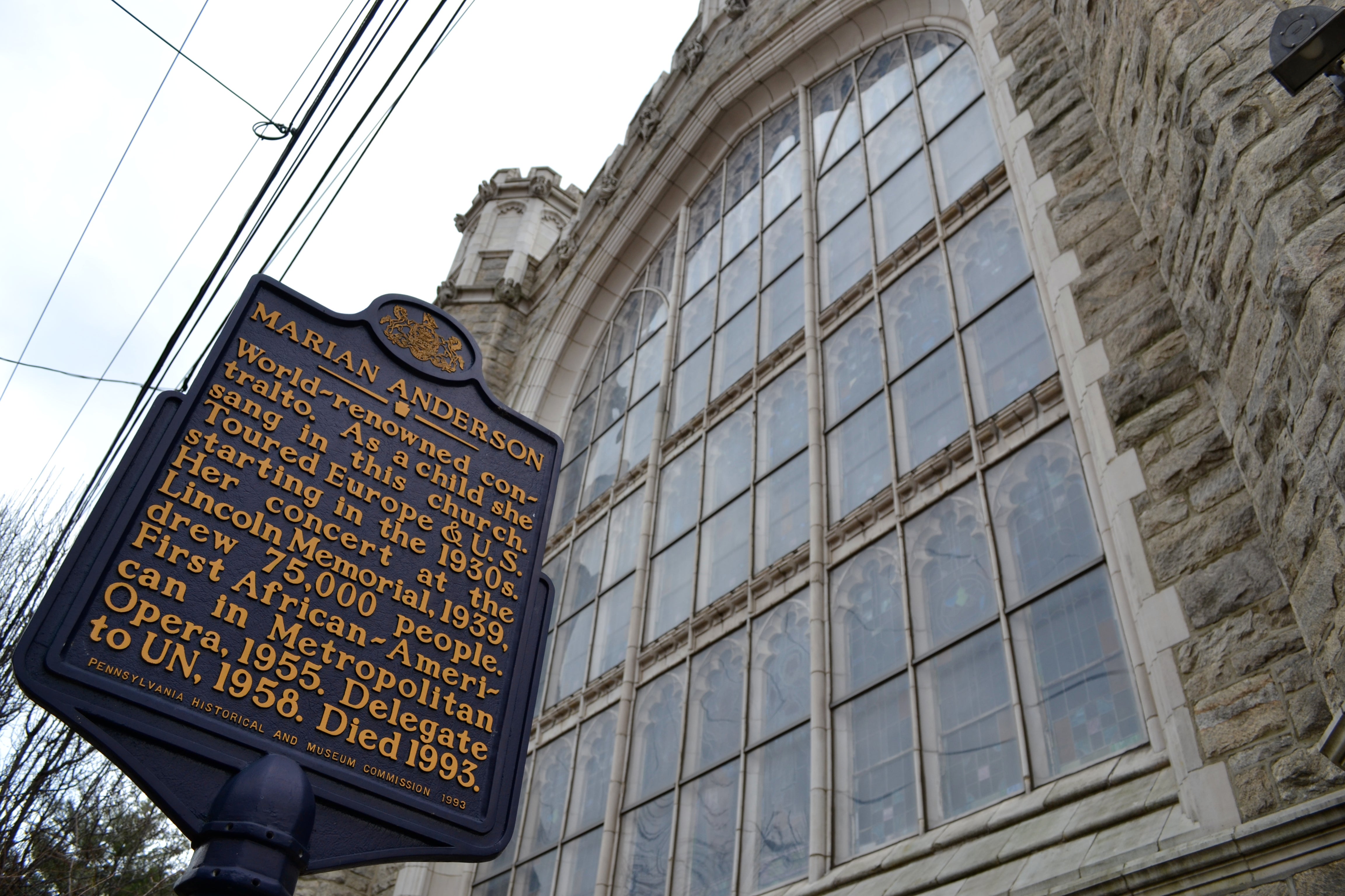 The Marian Anderson Residence Museum is just around the corner from Union Baptist Church, where she performed as a child