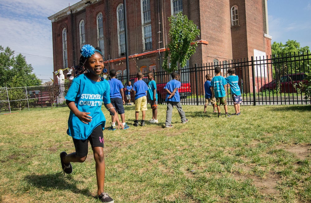 Morning playtime after breakfast before Summer at the Courtyard programs begin | Michael Bixler, Hidden City