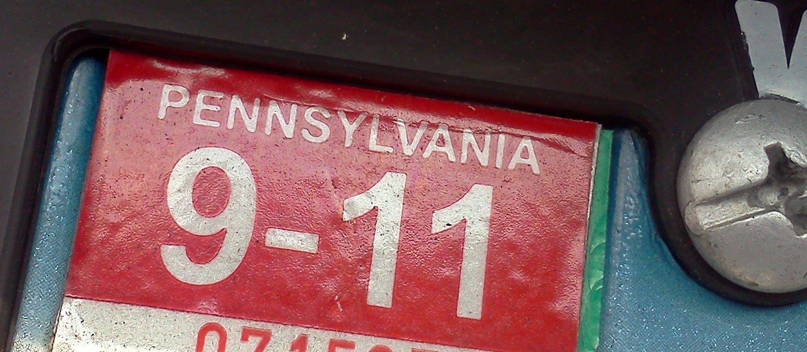 PA Registration Sticker