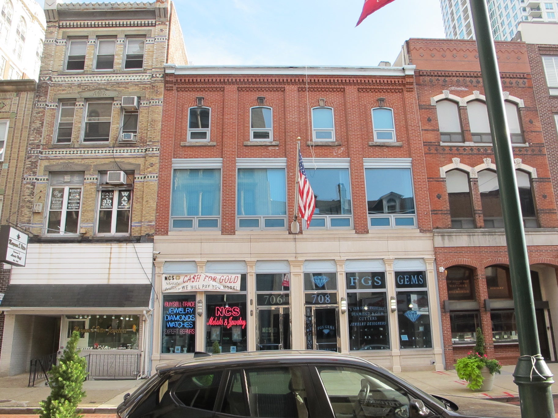 Part of Jewelers' Row to be demolished by Toll Bros., August 2016