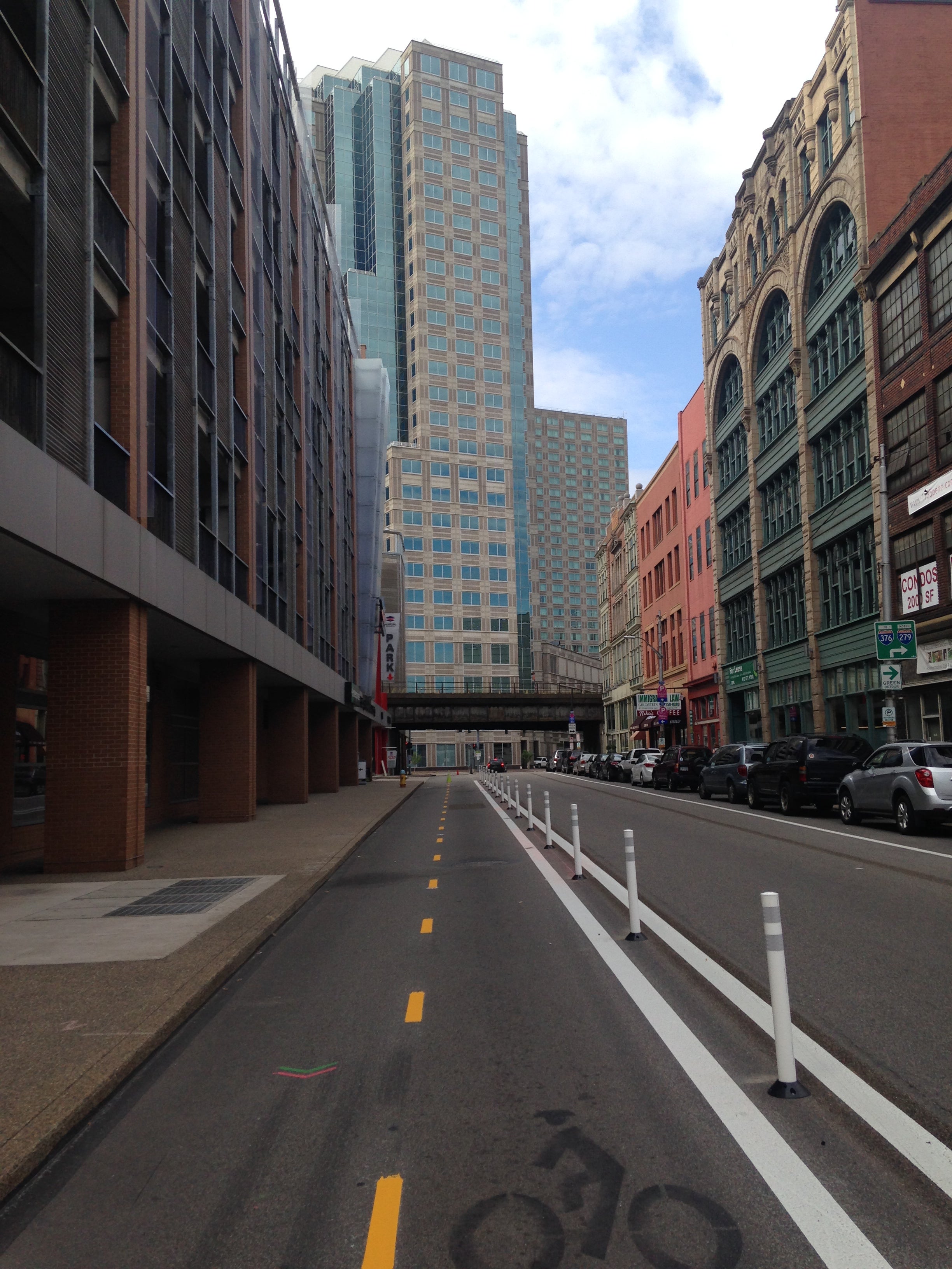 Pittsburgh protected bike lane