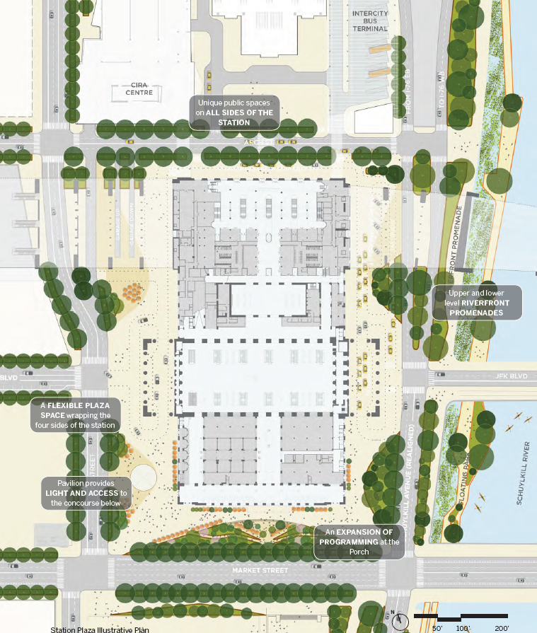 Plans show improvements to the station and surrounding area - all part of Phase 1