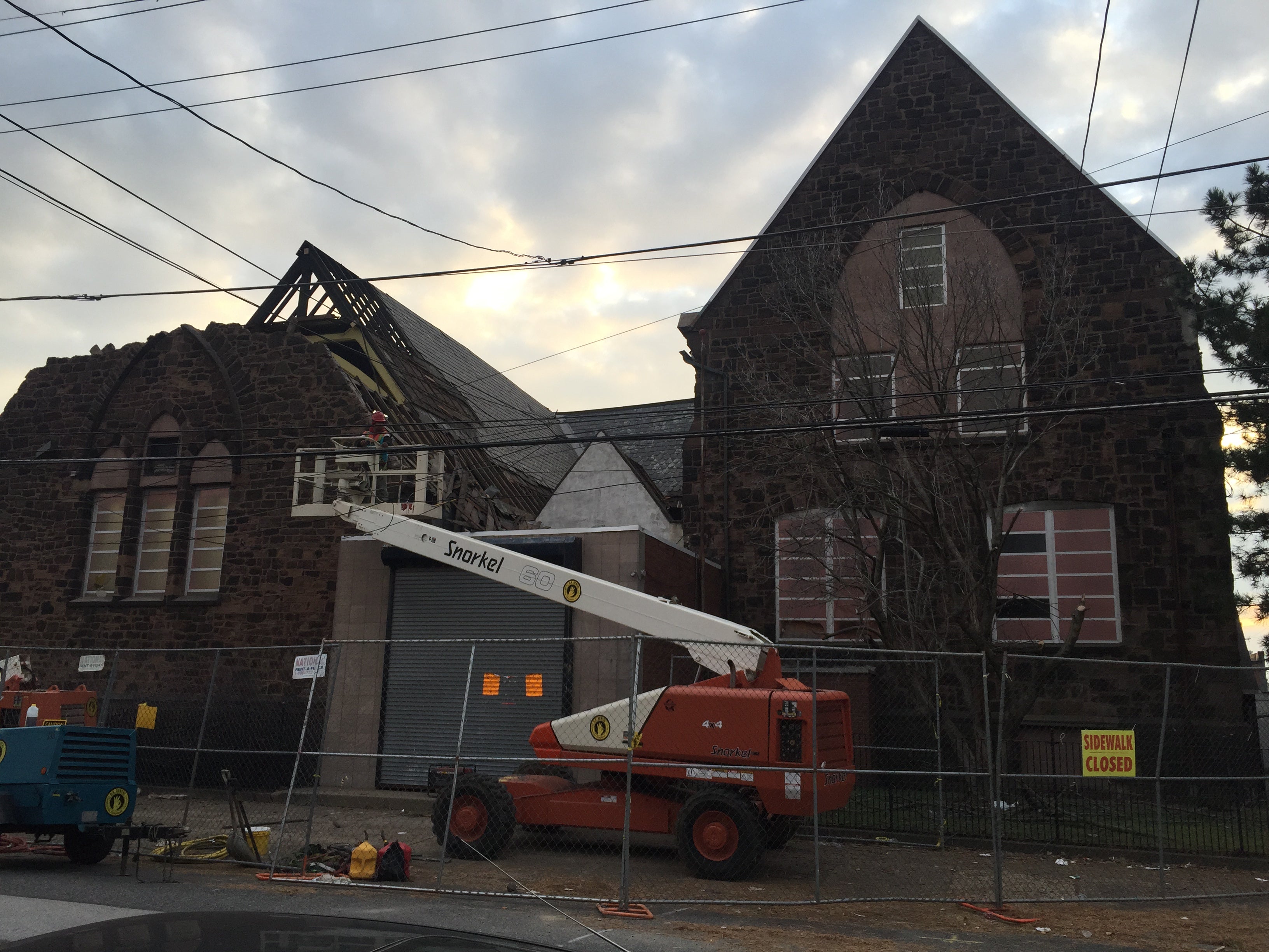Protestant Church of the Messiah demolition underway | Andrew Fearon