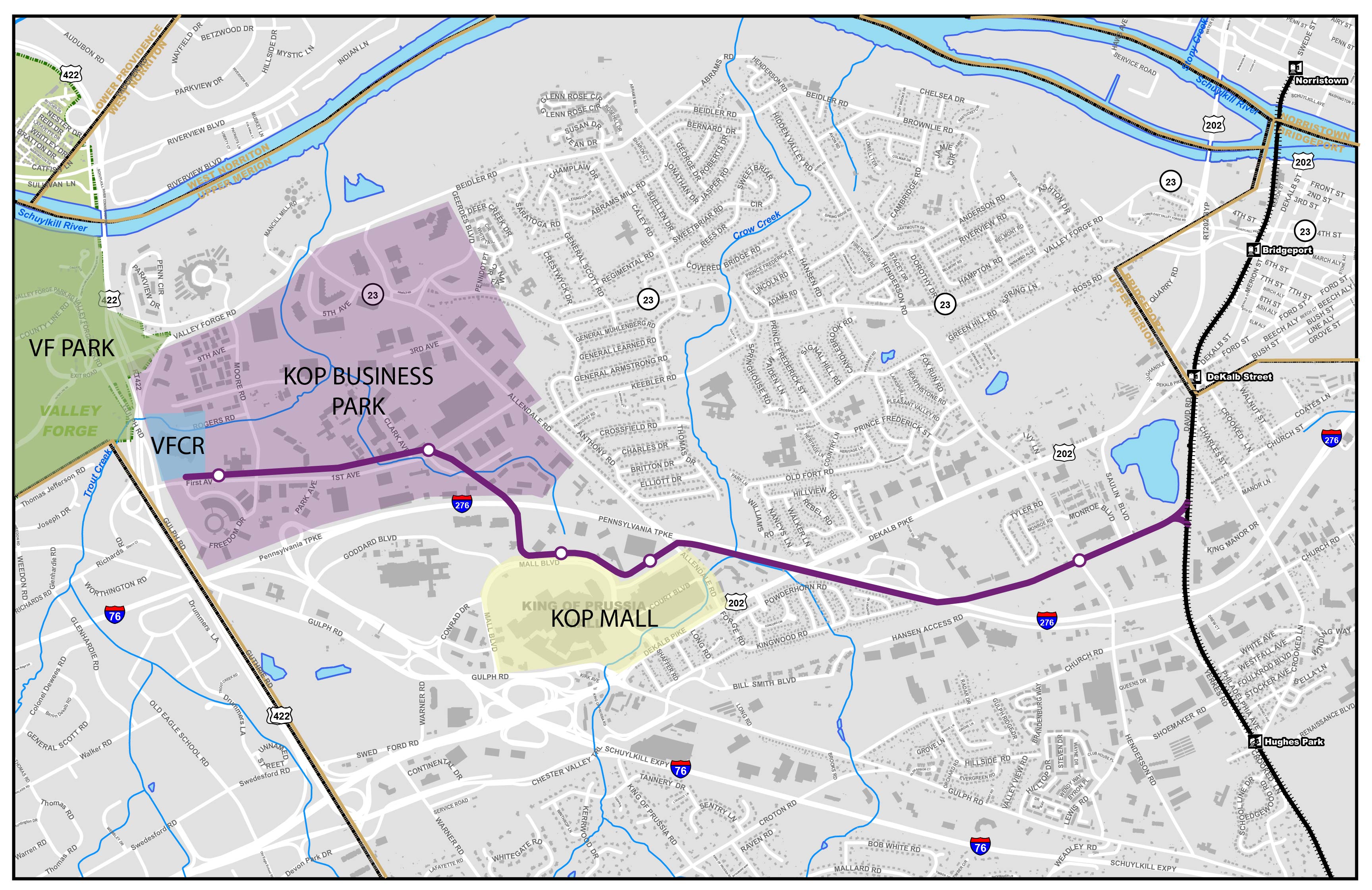 Recommended Proposal for NHSL Extension to King of Prussia