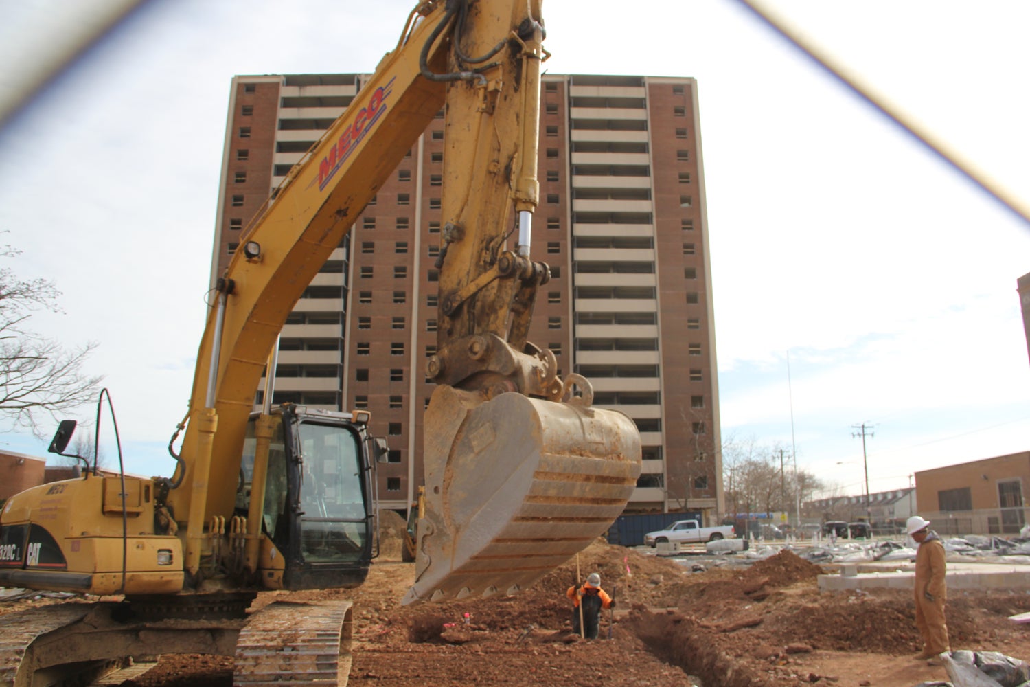 New housing on the way at the Norman Blumberg Apartments site. February, 2016 | Emma Lee/WHYY