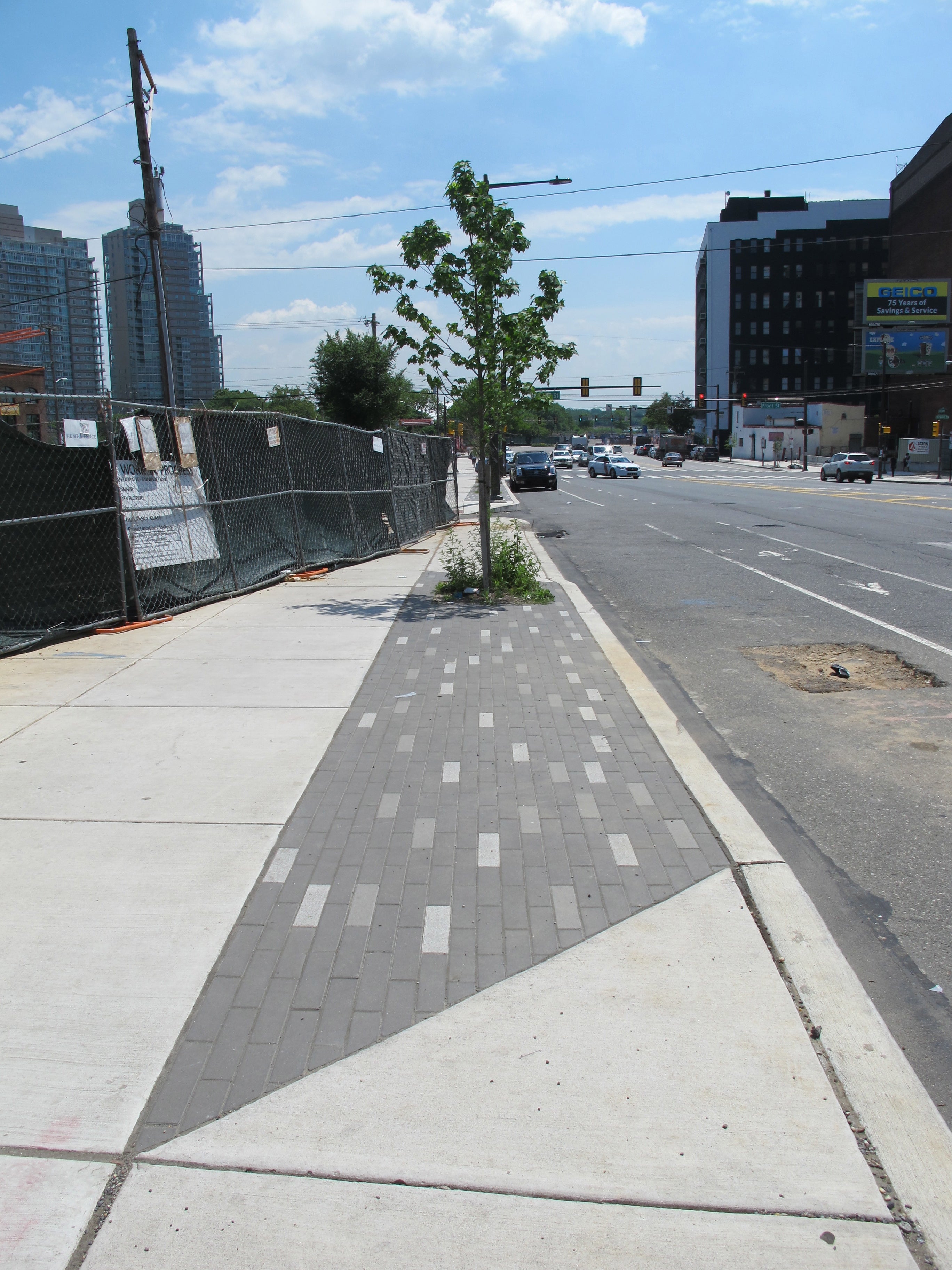 Spring Garden Connector: work included new pavers and street trees