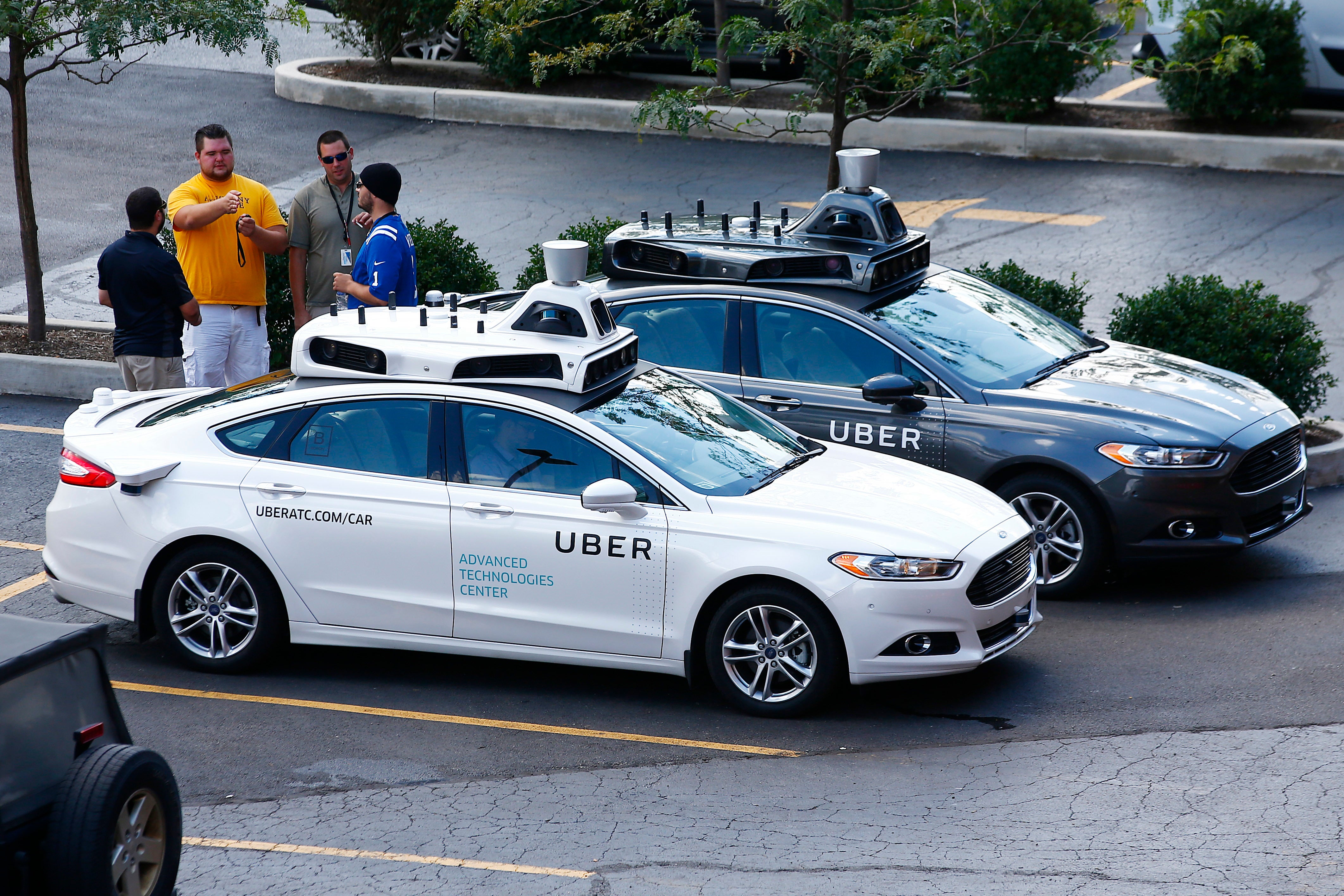 Uber's self-driving cars are being tested in Pittsburgh, August 2016 (AP Photo/Jared Wickerham)