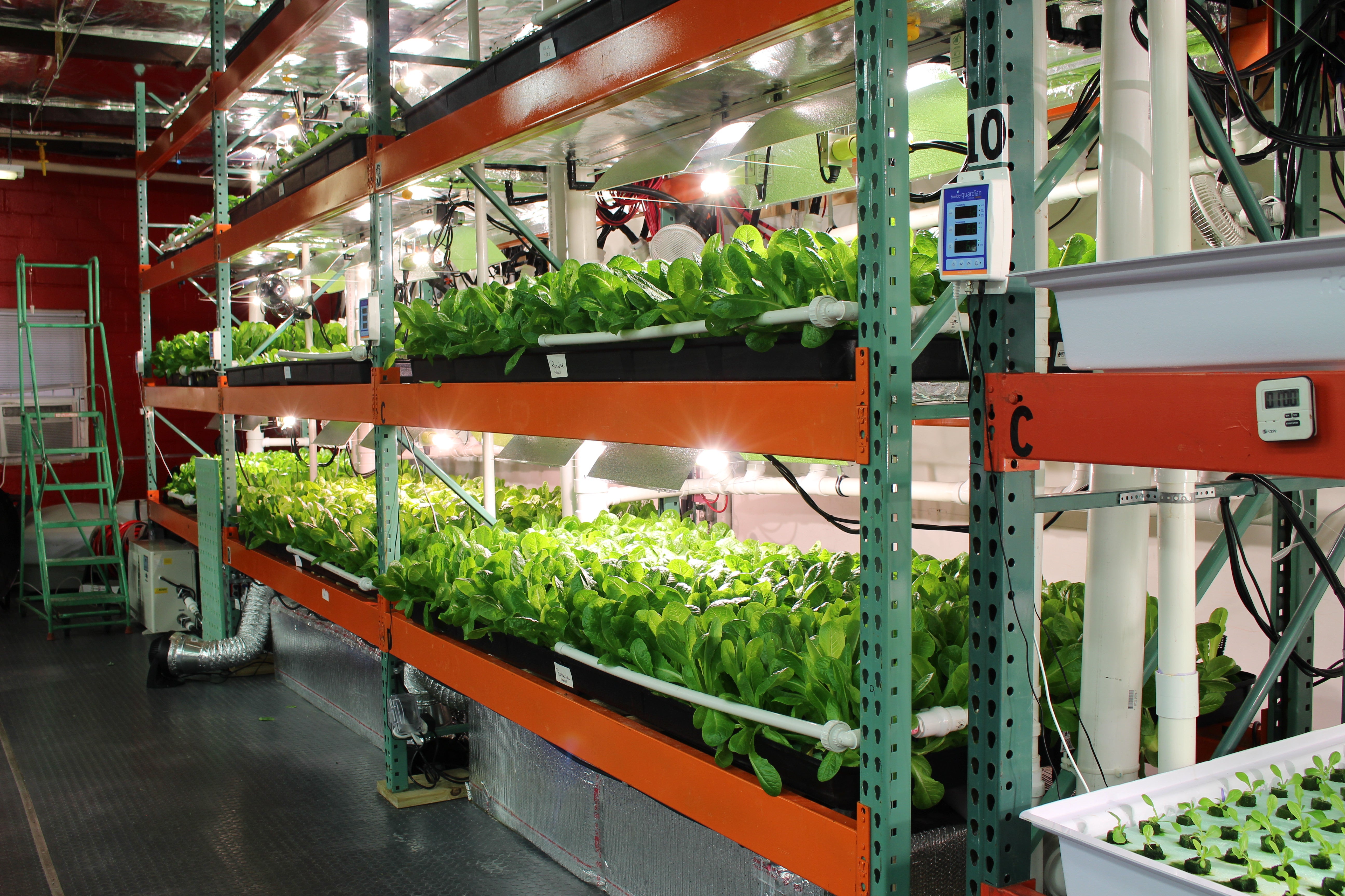 Vertical farming in South Philadelphia. | courtesy of Metropolis Farm